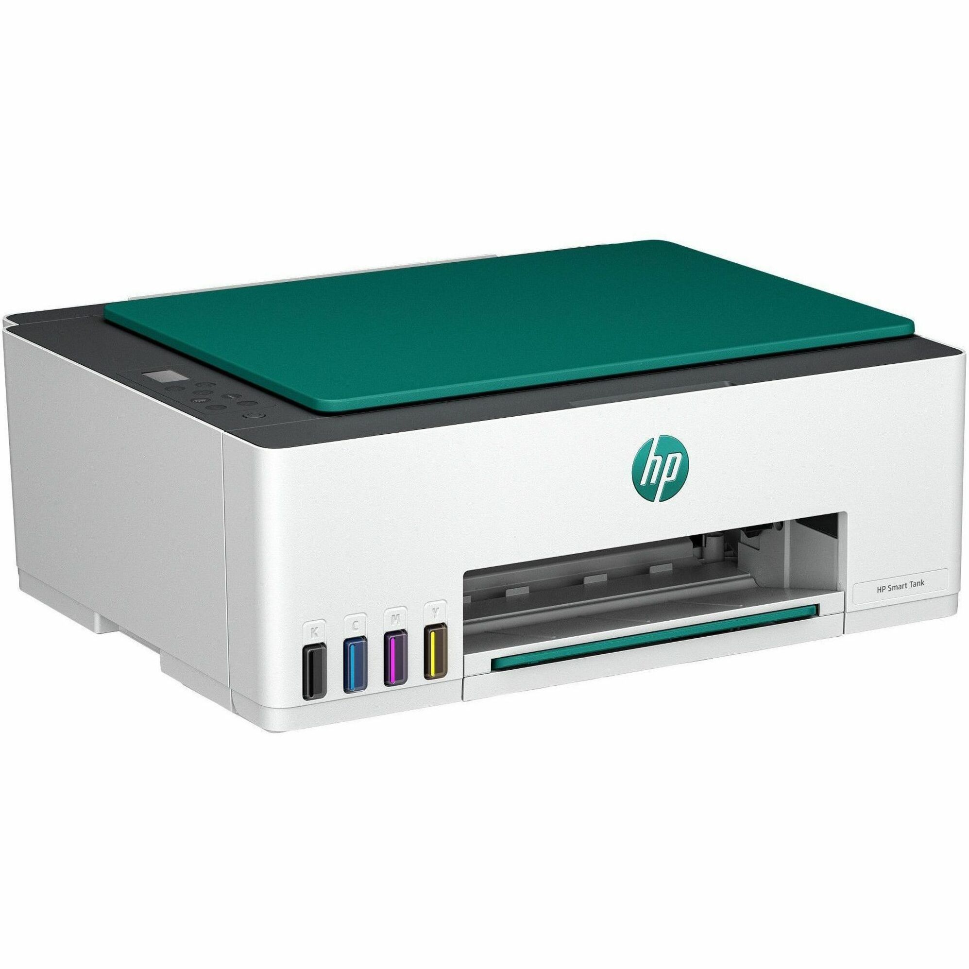 HP 5102 Wired & Wireless Smart Tank Inkjet Multifunction Printer - Color - Surf Blue - Copier/Printer/Scanner - 12 ppm Mono/5 ppm Color Print - 4800 x 1200 dpi Print - Up to 3000 Pages Monthly - Color CIS, Flatbed Scanner - 1200 dpi Optical Scan - Wireless LAN - Apple AirPrint, Mopria Print Service, HP Print Service Plugin, Wi-Fi Direct - USB