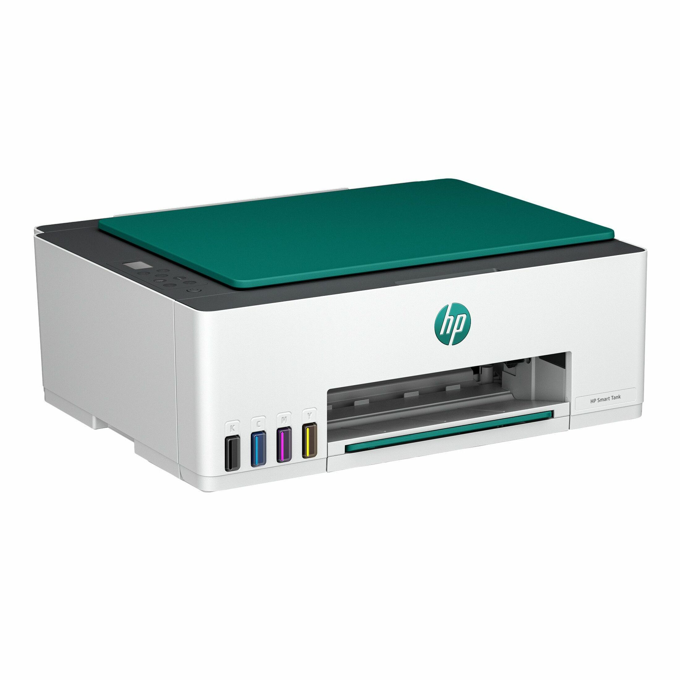 HP 5102 Wired & Wireless Smart Tank Inkjet Multifunction Printer - Color - Surf Blue - Copier/Printer/Scanner - 12 ppm Mono/5 ppm Color Print - 4800 x 1200 dpi Print - Up to 3000 Pages Monthly - Color CIS, Flatbed Scanner - 1200 dpi Optical Scan - Wireless LAN - Apple AirPrint, Mopria Print Service, HP Print Service Plugin, Wi-Fi Direct - USB