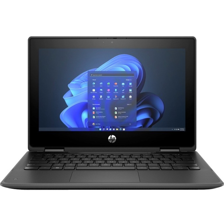 HP Pro x360 Fortis 11 G9 11.6" Touchscreen Rugged Convertible 2 in 1 Notebook - HD - 60 Hz - Intel Celeron N5100 - 8 GB - 256 GB SSD - Intel Chip - 1366 x 768 - BrightView — frontmaximum