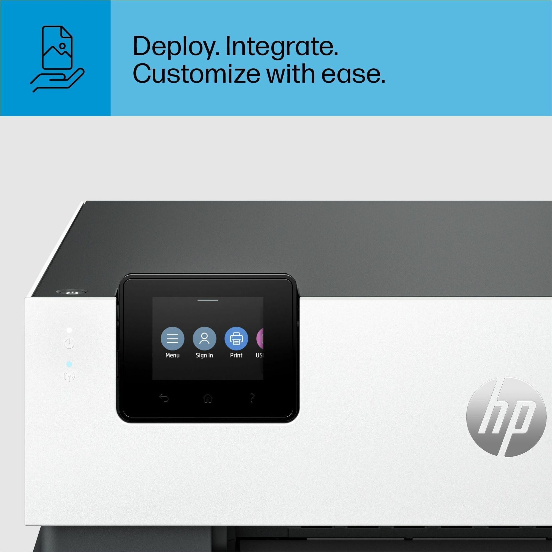 HP Officejet Pro 9110b Desktop Wireless Inkjet Printer - Color - 32 ppm Mono / 32 ppm Color - 1200 x 1200 dpi Print - Automatic Duplex Print - 250 Sheets Input - Wireless LAN - Apple AirPrint, Wi-Fi Direct, HP Roam - 25000 Pages Duty Cycle - Plain Paper Print - USB — alternate image2