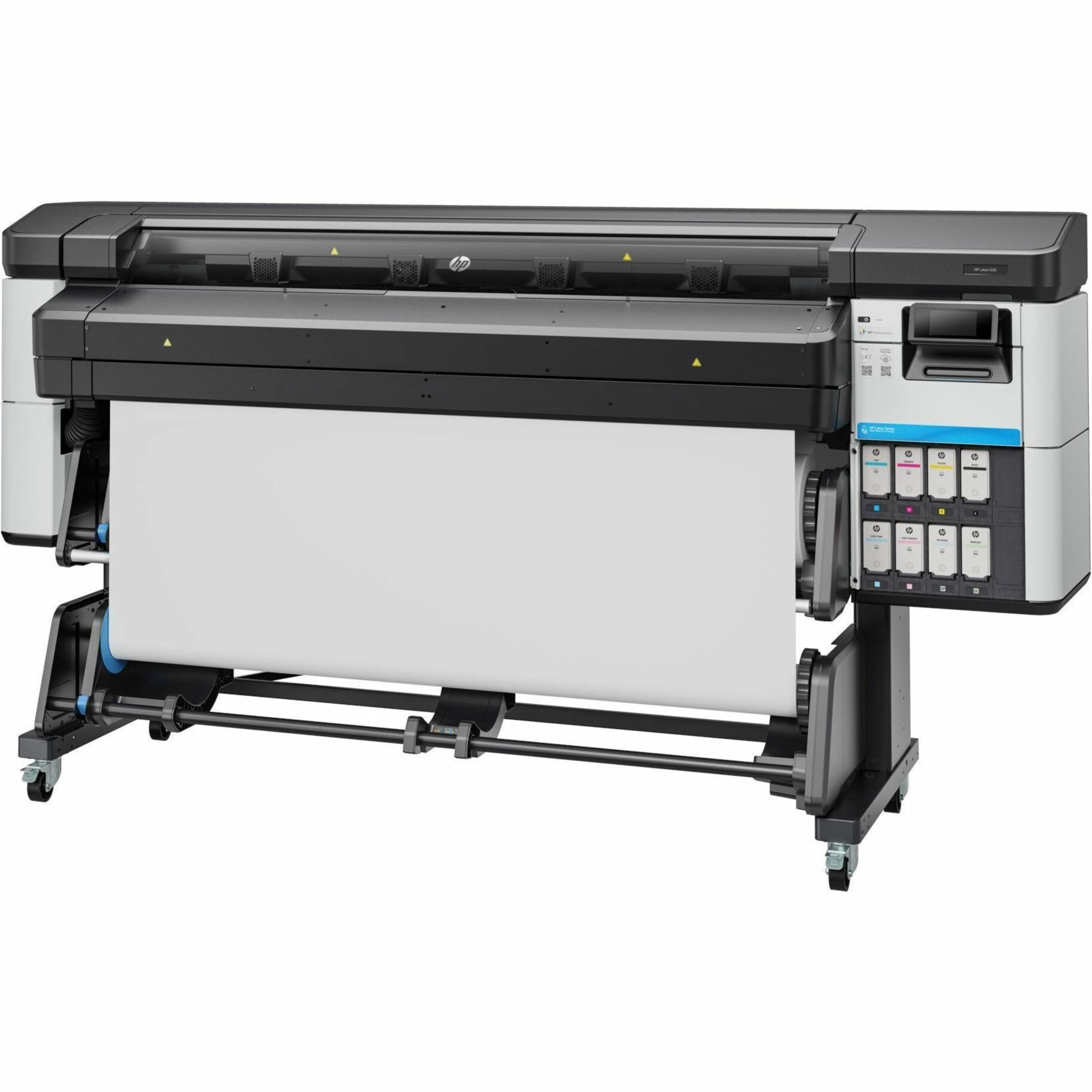 HP Latex 630 Inkjet Large Format Printer - Color - 8 Color(s) - 376.7 ft²/h Color Speed - 1200 x 1200 dpi - Ethernet - Plain Paper, Vinyl, Banner, Canvas, Adhesive Vinyl, Film, Synthetic Paper, Fabric, Mesh, Signage Media, Poster Paper, ... - Floor Standing Supported — alternate image1