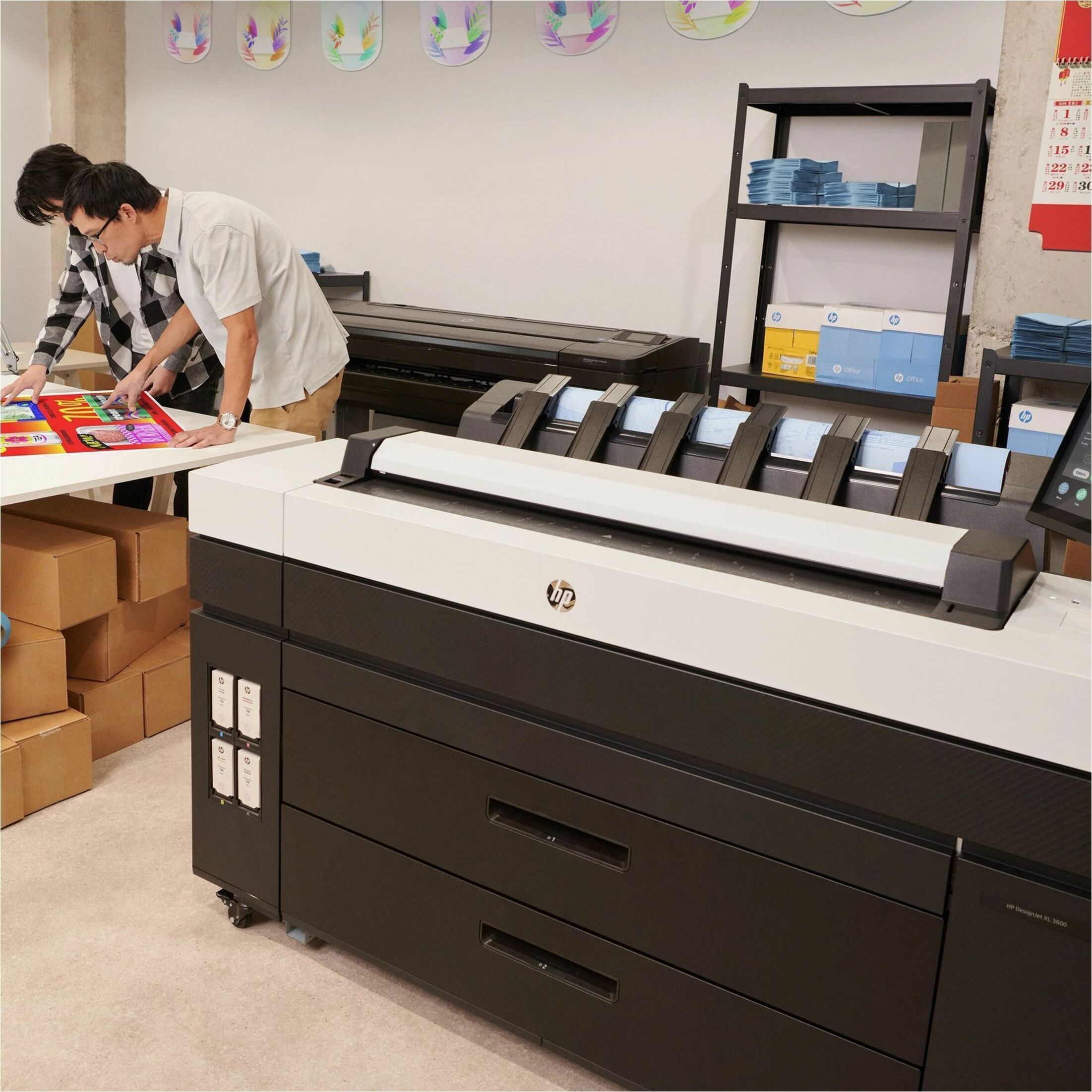 HP DesignJet XL 3800 A1 Inkjet Large Format Printer - Includes Scanner, Copier, Printer - 36" Print Width - Color - 4 Color(s) - 10 Second Color Speed - 2400 x 1200 dpi - 128 GB - USB - Ethernet - Sheetfed Color Scan - Sheetfed Color Copy - Plain Paper, Bond Paper, Recycled Paper, Bright White Inkjet Paper, Coated Paper, Matte Paper, Polypropylene, Technical Paper, Film, Backlit, Banner - Floor Standing Supported - HP GL/2, Adobe PDF 1.7, HP RTL, TIFF, JPEG, CALS/G4 — alternate image4
