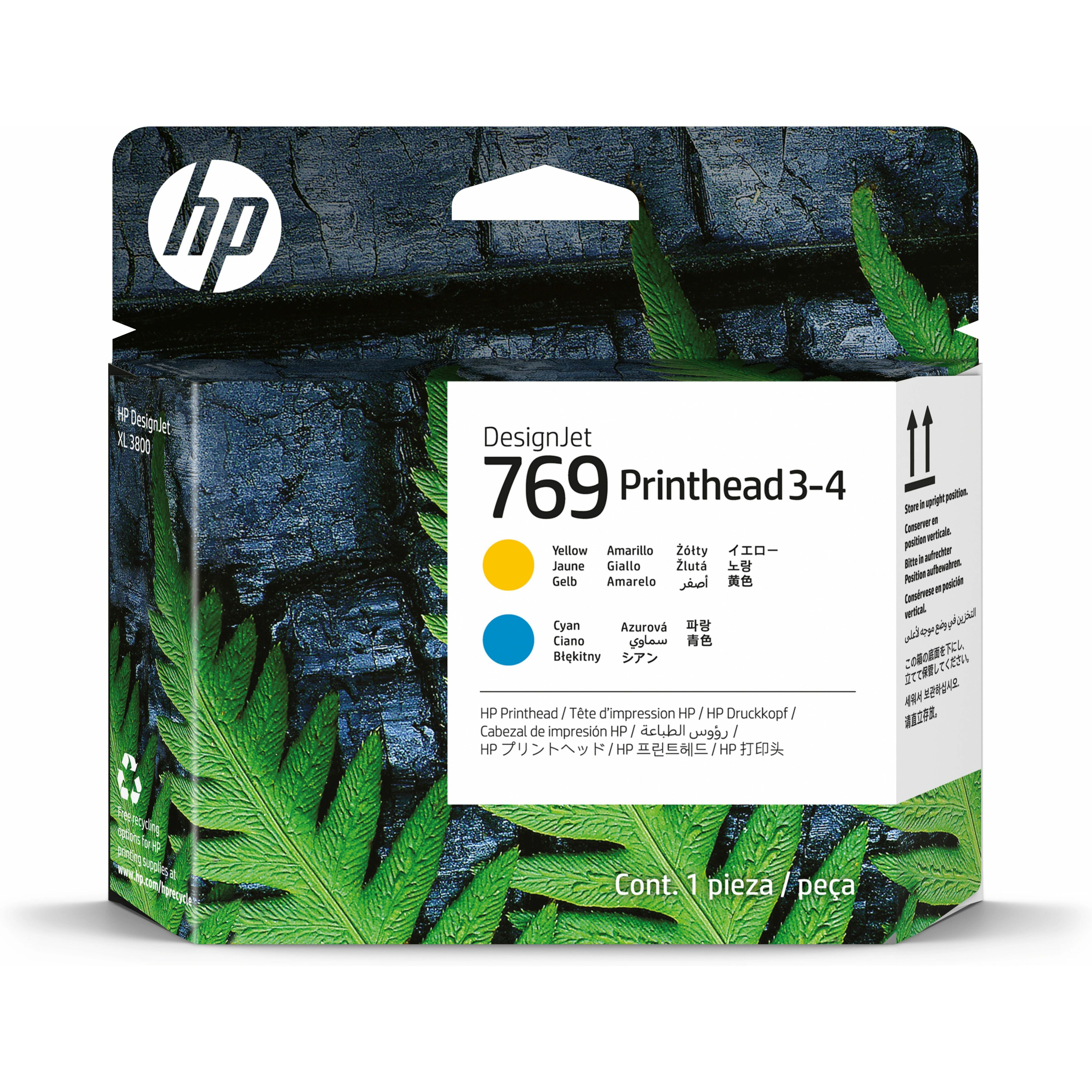 HP 769 Original Inkjet Printhead - Yellow, Cyan Pack
