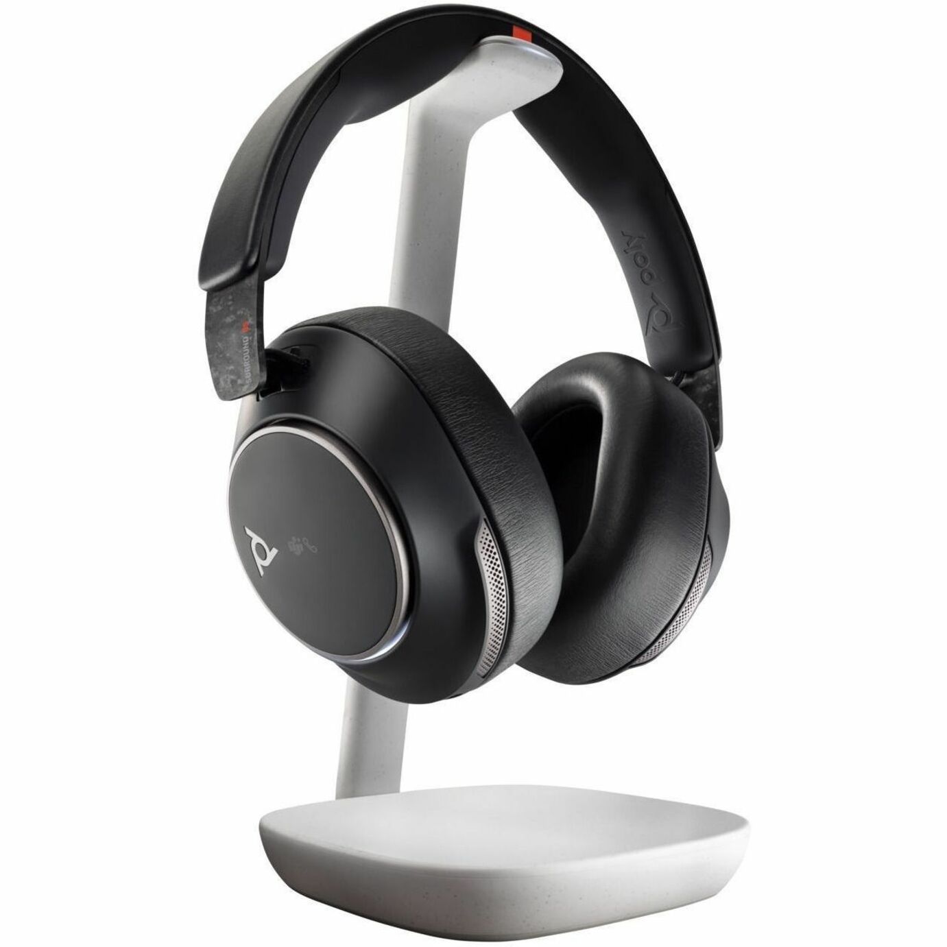 Poly Voyager Surround 85 UC Headset - Microsoft Teams Certification - Stereo - Mini-phone (3.5mm) - Wired/Wireless - Bluetooth - 98.4 ft - 20 Hz to 16 kHz - Over-the-head, Over-the-ear - Binaural - Ear-cup - Noise Canceling - Black — alternate image3