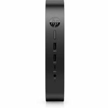 HP Elite t655 Thin Client Ryzen Embedded R2314 Quad-core (4 Core) 2.10 GHz - TAA Compliant - AMD Chip - 4 GB RAM DDR4 SDRAM - DDR4-3200/PC4-25600 - 32 GB Flash - Gigabit Ethernet - HP Smart Zero Core - IEEE 802.11ax - Bluetooth 5.3 - DisplayPort - Network (RJ-45) - 7 Total USB Port(s) - 2 USB 2.0 Port(s) - USB Type-C - 45 W — frontmaximum