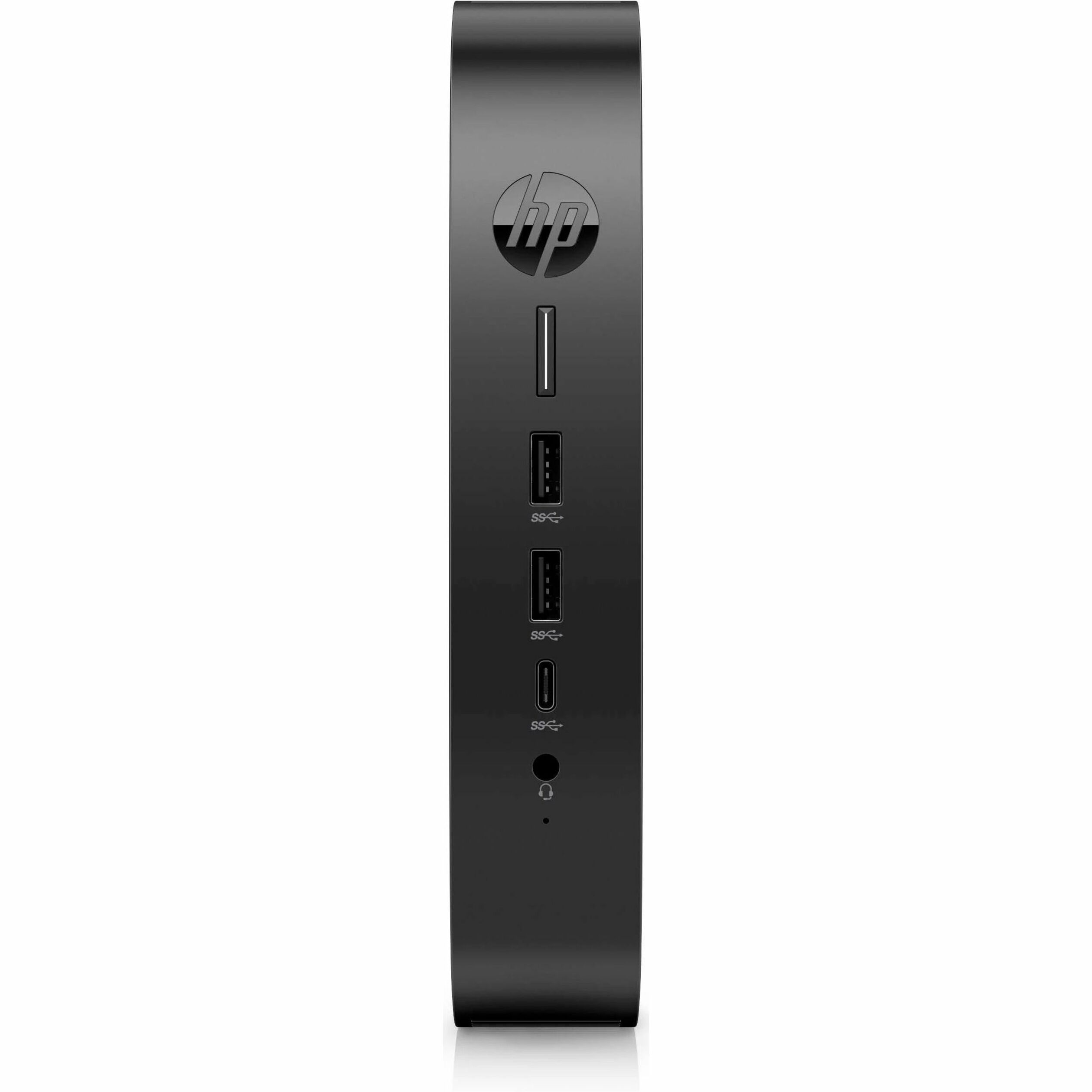 HP Elite t655 Thin Client Ryzen R2314 Quad-core (4 Core) 2.10 GHz - TAA Compliant - AMD Chip - 8 GB RAM DDR4 SDRAM - DDR4-3200/PC4-25600 - 64 GB Flash - Gigabit Ethernet - Windows 10 IoT EnterpriseEnglish) - IEEE 802.11ax - Bluetooth 5.3 - DisplayPort - Network (RJ-45) - 6 Total USB Port(s) - 45 W — front