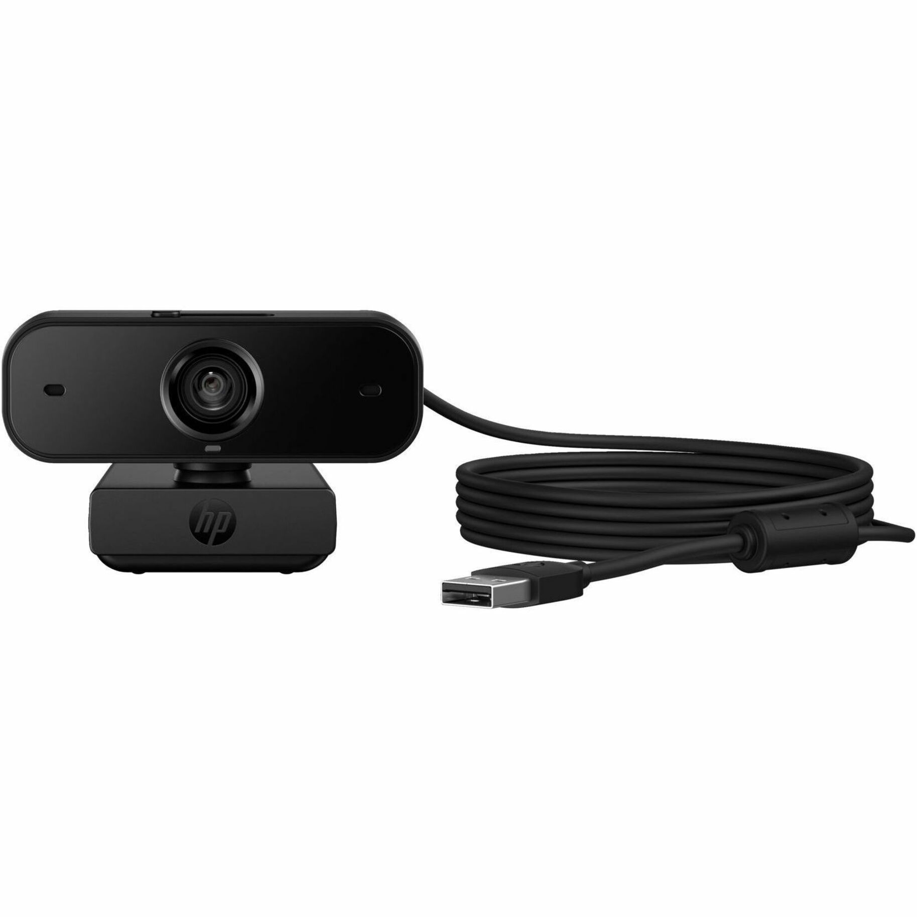 HP 435 Webcam - 2 Megapixel - 60 fps - USB 2.0 Type A - Full HD - 1920 x 1080 Video - Auto-focus - 85° Angle - Tripod Mount - Microphone - For Chromebook - Windows 10, Windows 11, Mac OS X 10.10 Yosemite, ChromeOS - Noise Reduction, Plug & Play — frontmaximum