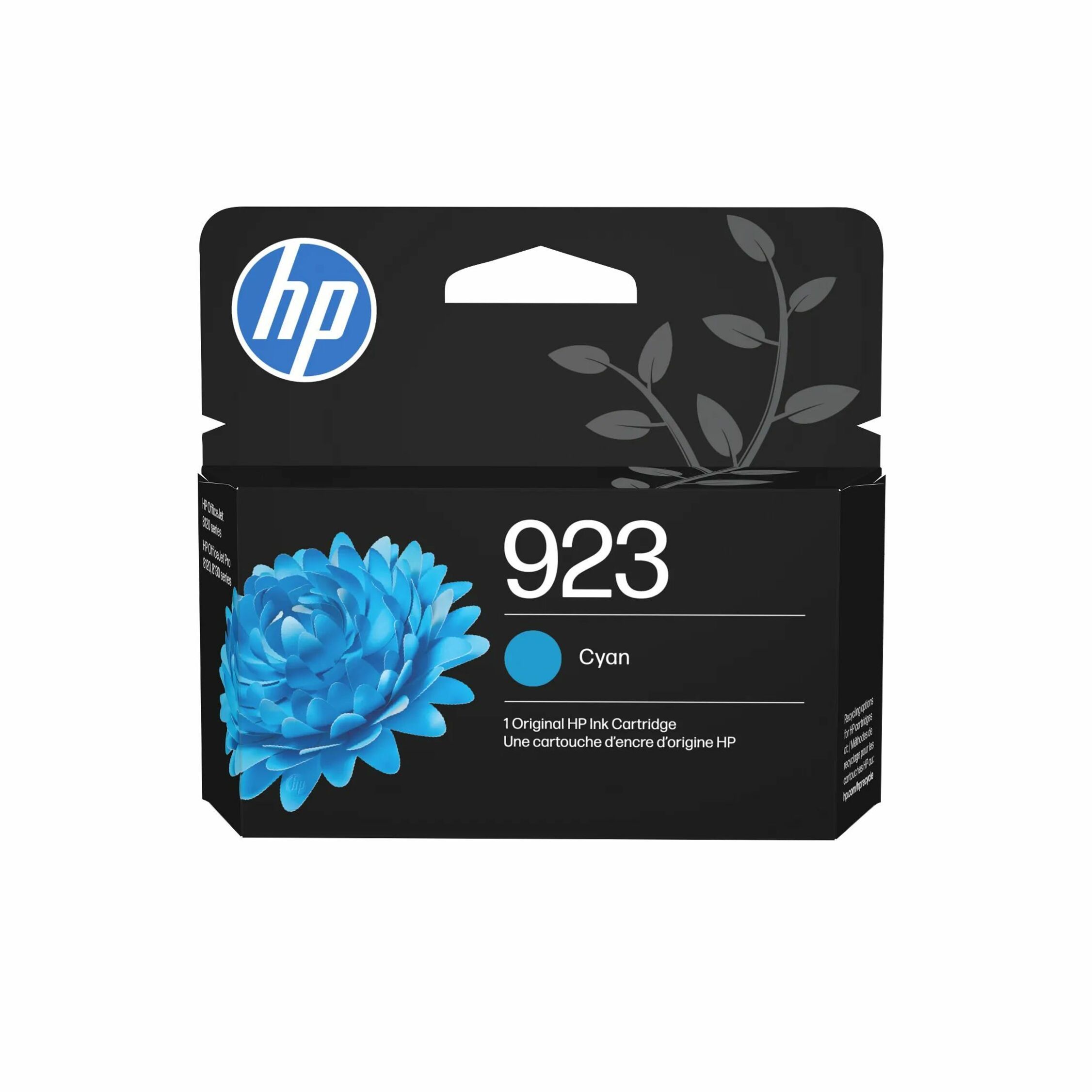 HP 923 Original Inkjet Ink Cartridge - Cyan - 1 Each