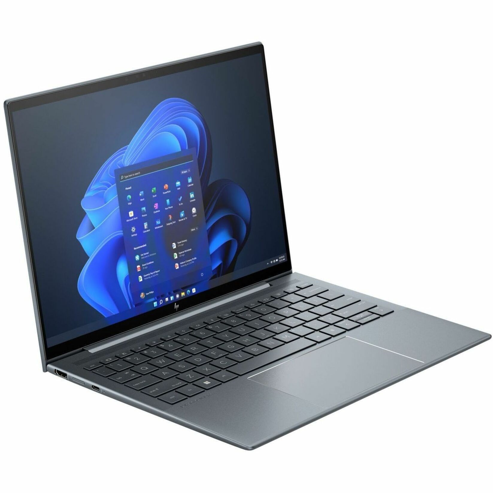HP Dragonfly G4 13.5" Touchscreen Notebook - WUXGA+ - Intel Core i7 13th Gen i7-1365U - Intel Evo Platform - 32 GB - 512 GB SSD - Slate Blue - Intel Chip - 1920 x 1280 - Windows 11 Pro - Intel Iris Xe Graphics - In-plane Switching (IPS) Technology - 5G - IEEE 802.11ax Wireless LAN Standard — alternate image3