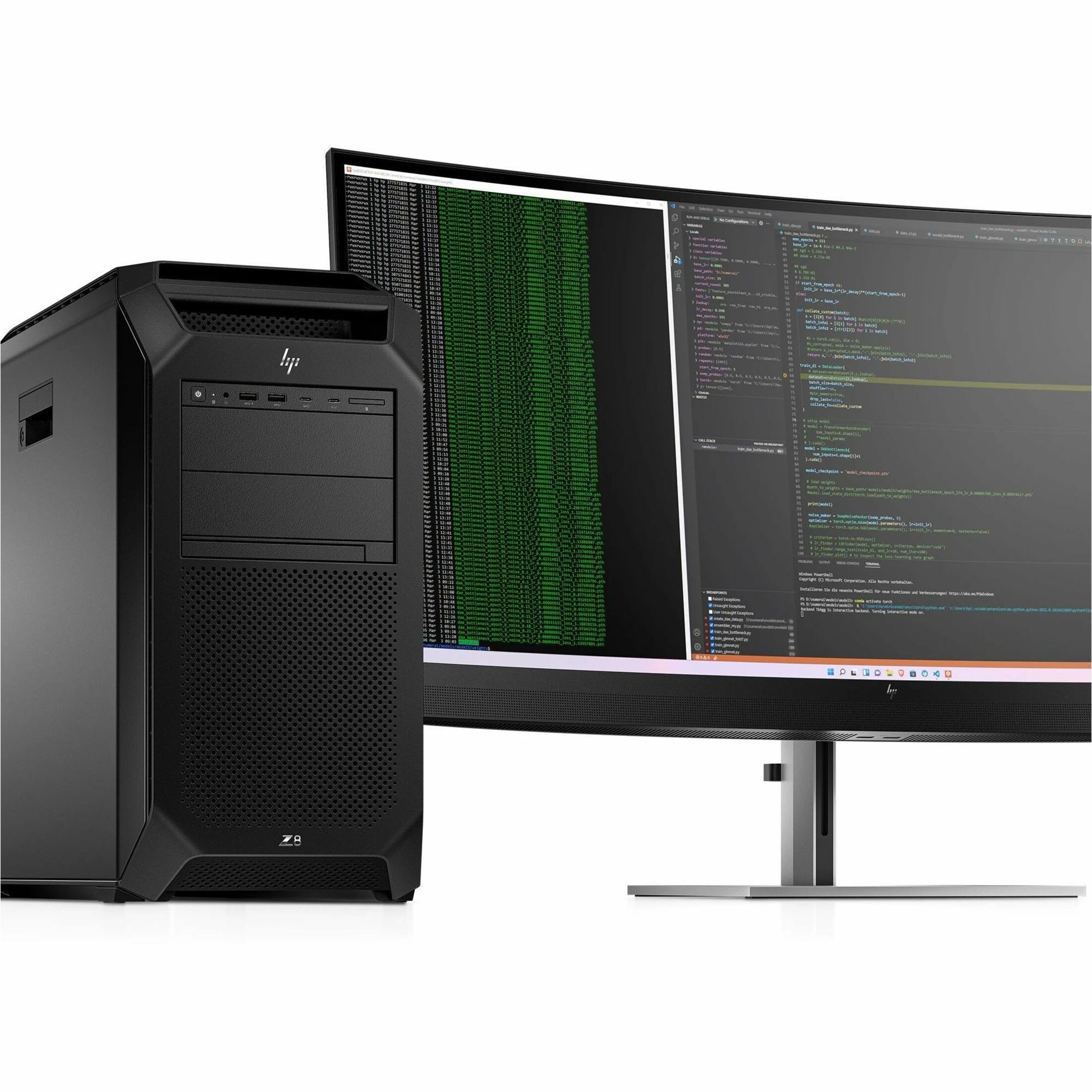 HP Z8 Fury G5 Workstation - 1 Xeon w7-3465X - 2 TB - 12 TB HDD - 4 TB SSD - Tower - Black - Intel W790 Chip - Windows 11 Pro - 48 GB Graphics - Serial ATA/600, NVMe Controller - 0, 1, 5, 10 RAID Levels - Gigabit Ethernet — alternate image6