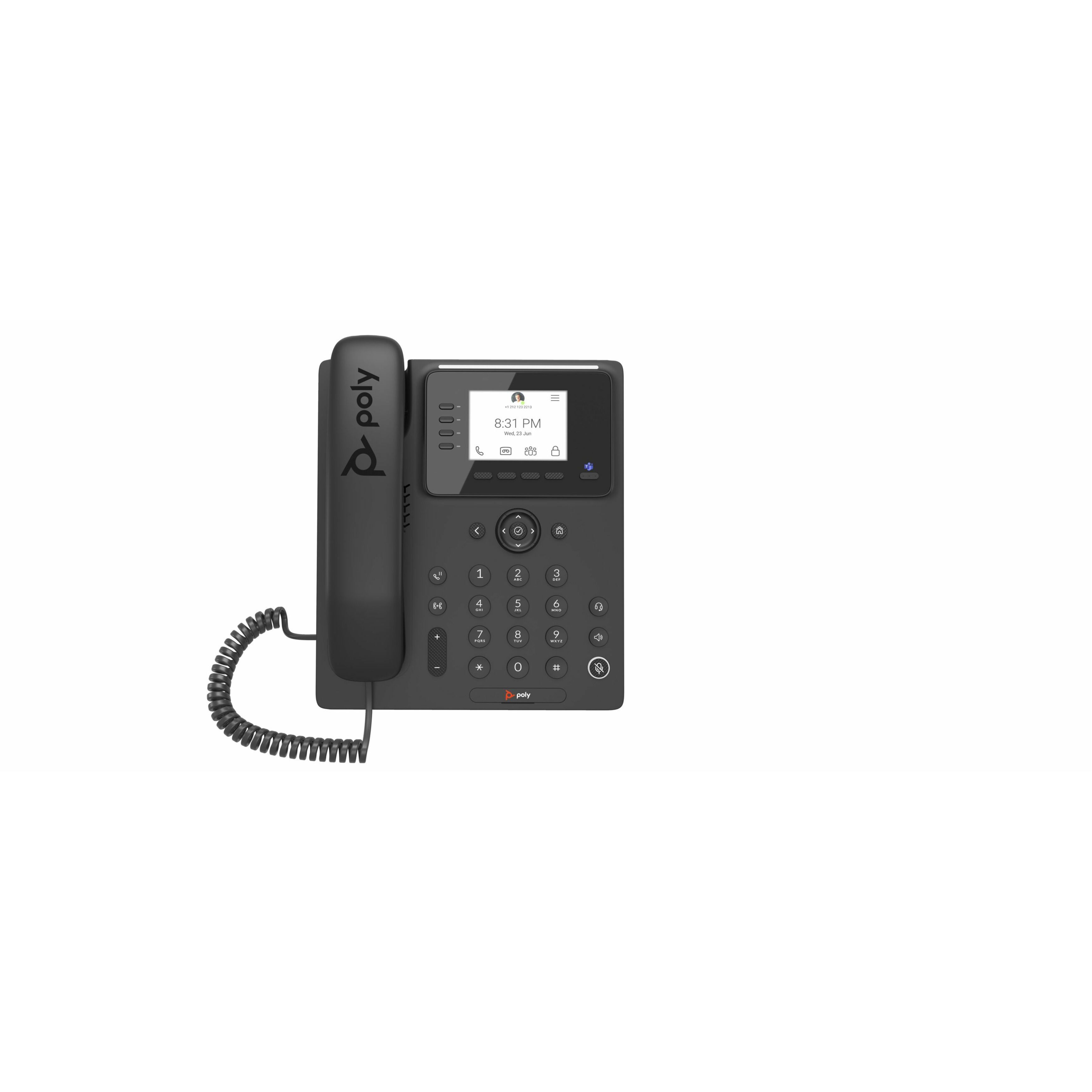 Poly CCX 350 IP Phone - Corded - Corded - Desktop, Wall Mountable - Black - VoIP - 2.8" LCD - 2 x Network (RJ-45) - PoE Ports