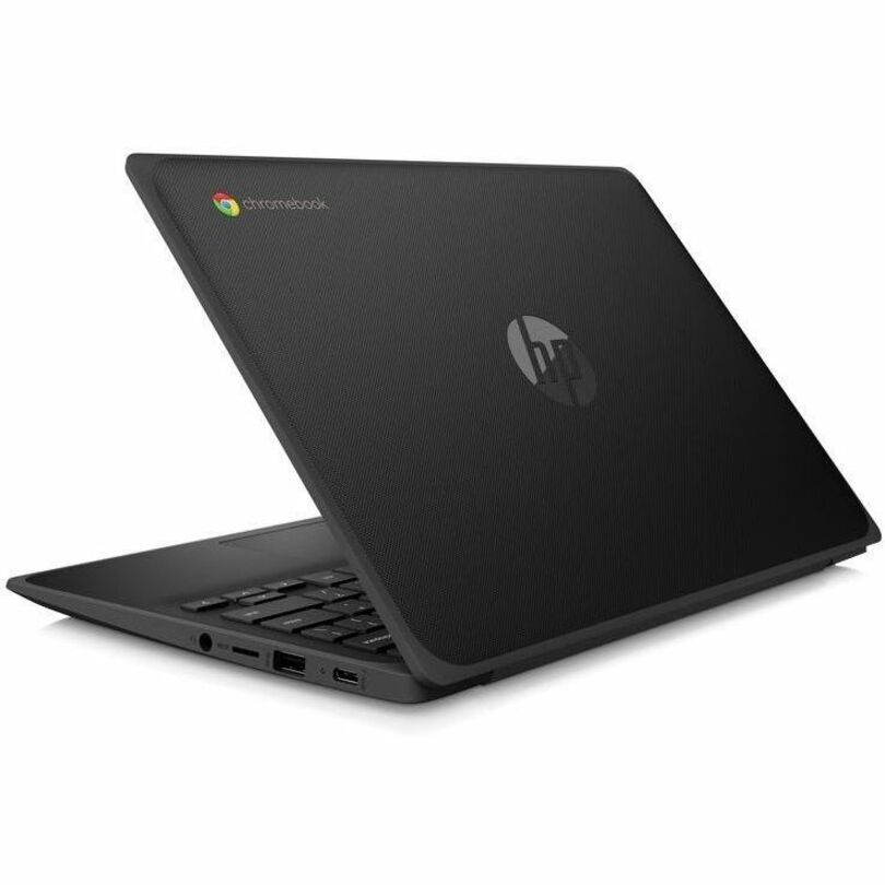 HP Chromebook 11 G9 EE 11" Chromebook - HD - 60 Hz - Intel Celeron N4500 - 4 GB - 32 GB Flash Memory - Intel Chip - 1366 x 768 - 12.50 Hours Battery Run Time - IEEE 802.11 a/b/g/n/ac/ax Wireless LAN Standard — rearmaximum