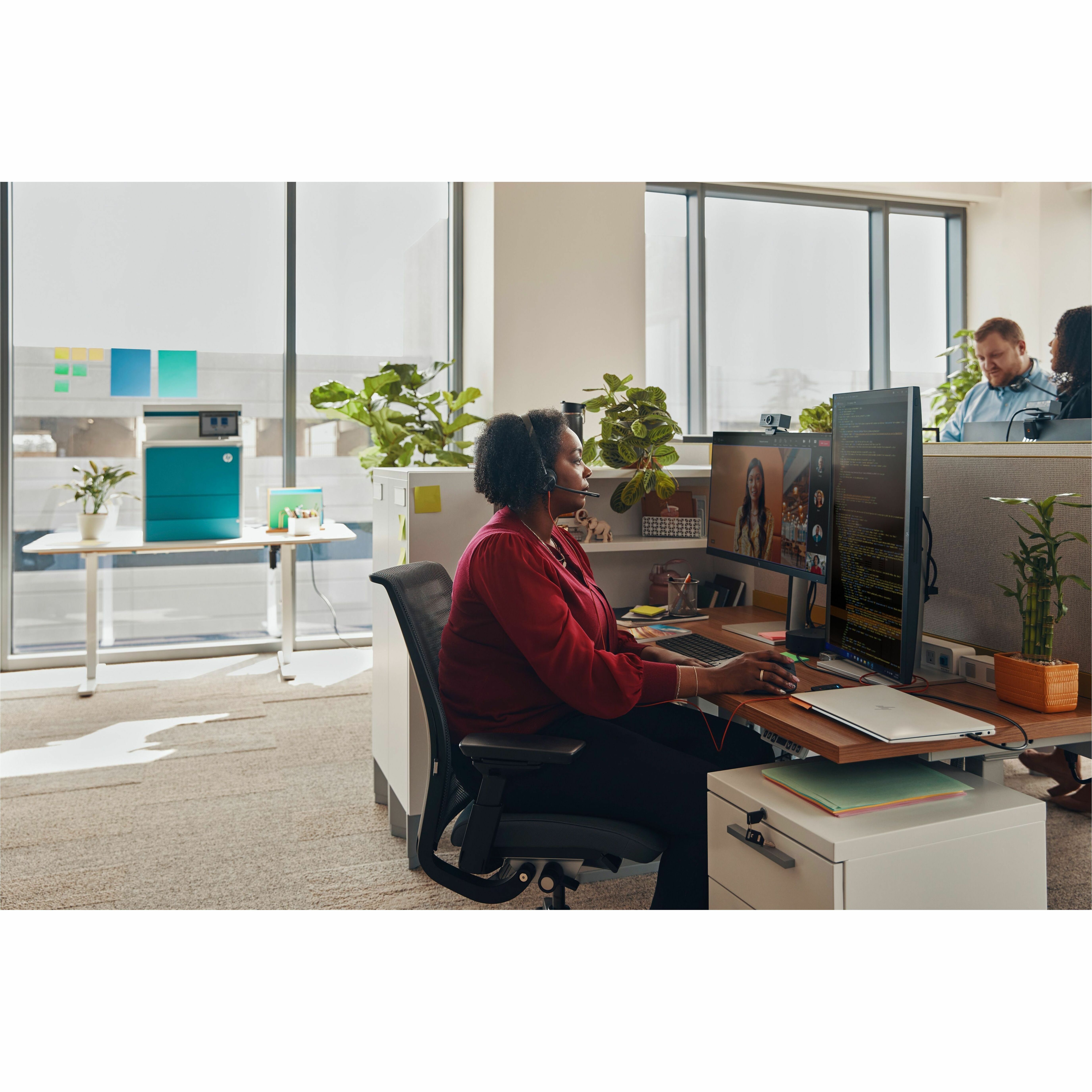 Poly Blackwire 3320 Stereo Microsoft Teams Certified USB-C Headset + USB-C/A Adapter - Microsoft Teams Certification - Stereo - USB Type C, Mini-phone (3.5mm) - Wired - 32 Ohm - 20 Hz to 20 kHz - On-ear, Over-the-head - Binaural - Supra-aural - 7.10 ft Cable - Omni-directional, Noise Cancelling Microphone - Black — alternate image1
