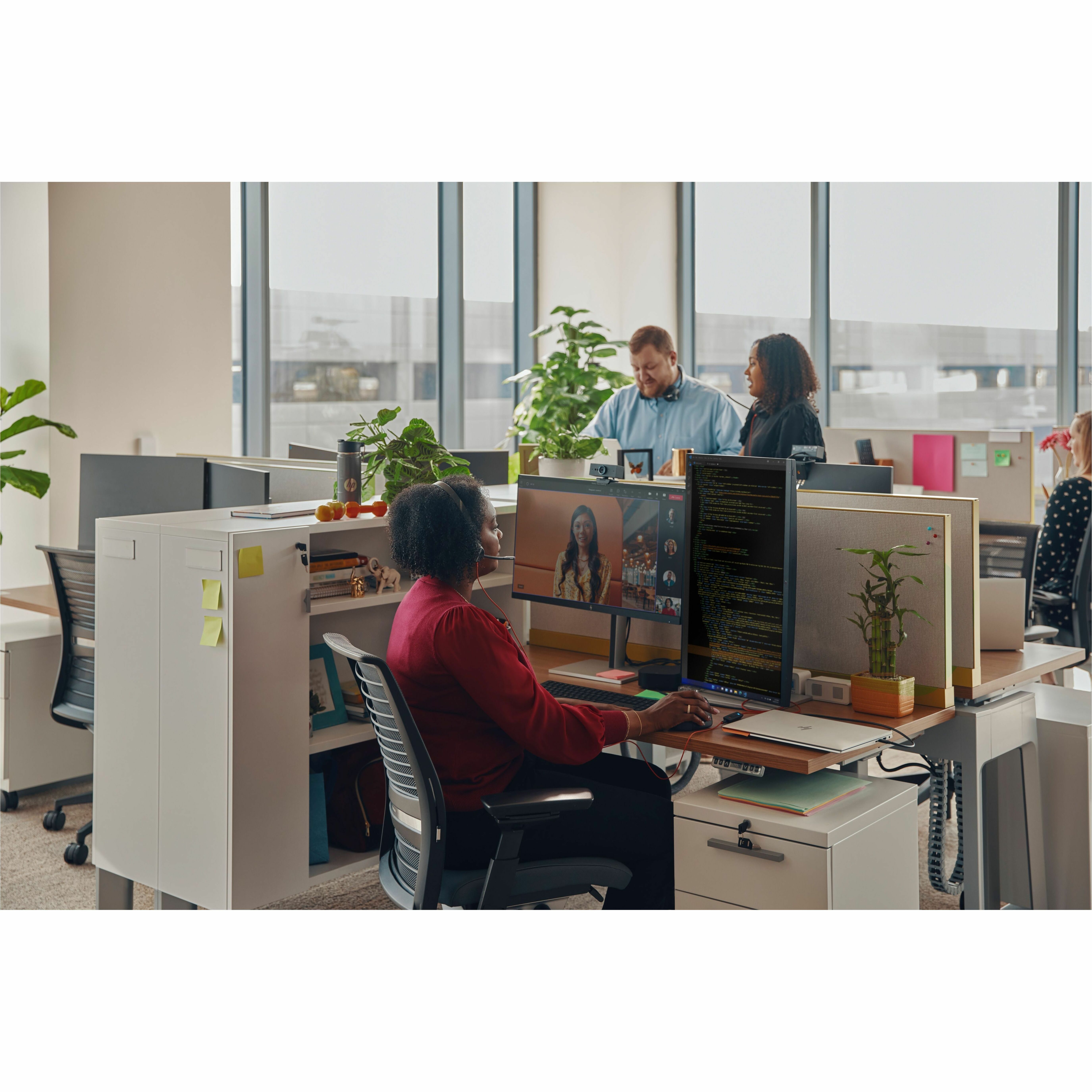 Poly Blackwire 3325 Headset - Microsoft Teams Certification - Stereo - USB Type C, Mini-phone (3.5mm) - Wired - 32 Ohm - 20 Hz to 20 kHz - On-ear, Over-the-head - Binaural - Supra-aural - 7 ft Cable - Omni-directional, Noise Cancelling Microphone - Black — alternate image2