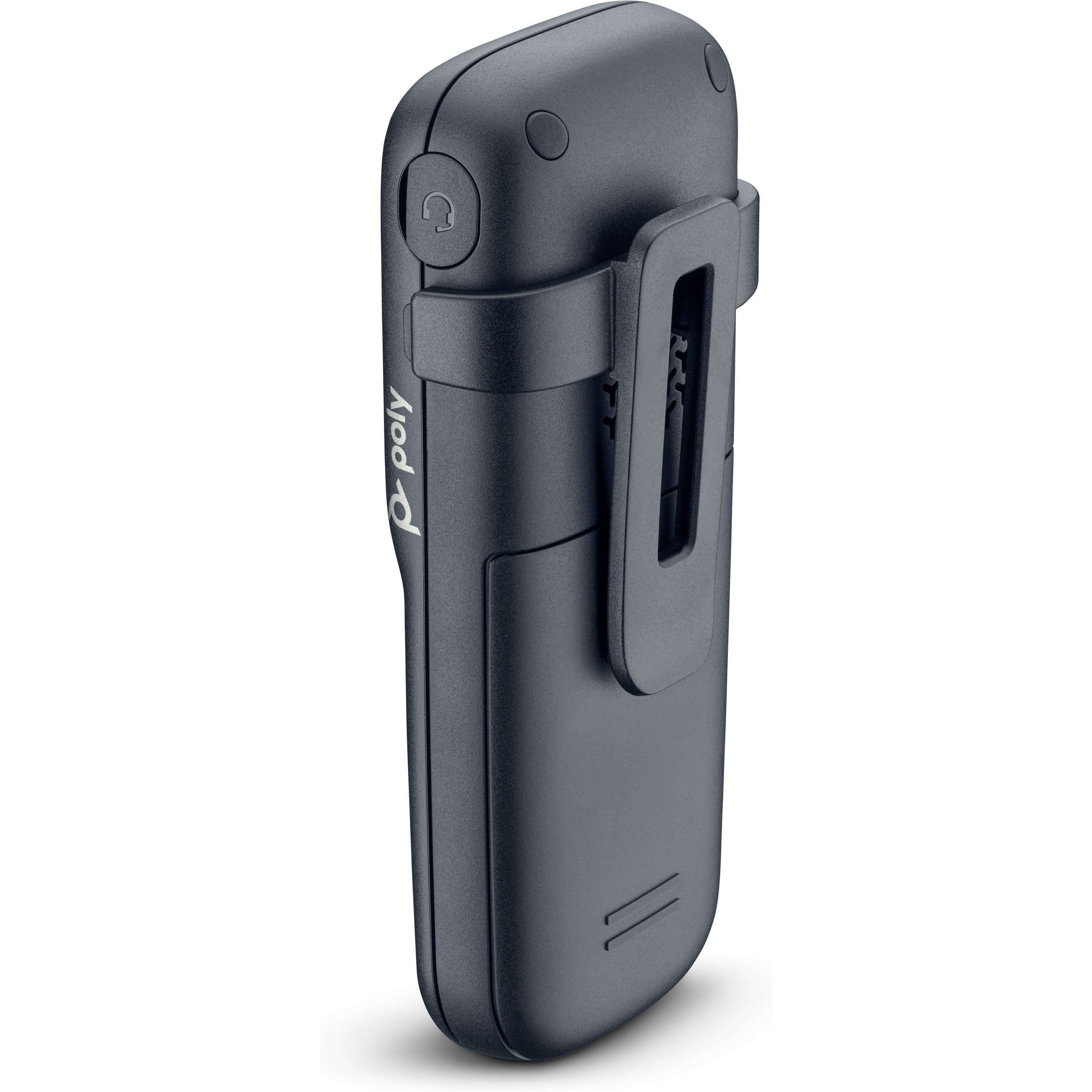 Poly Rove 20 DECT Phone Handset (8F3E4AA) - Cordless - DECT - 2" Screen Size - Audio - Headset Port - 1 Day Battery Talk Time - Black — rearmaximum