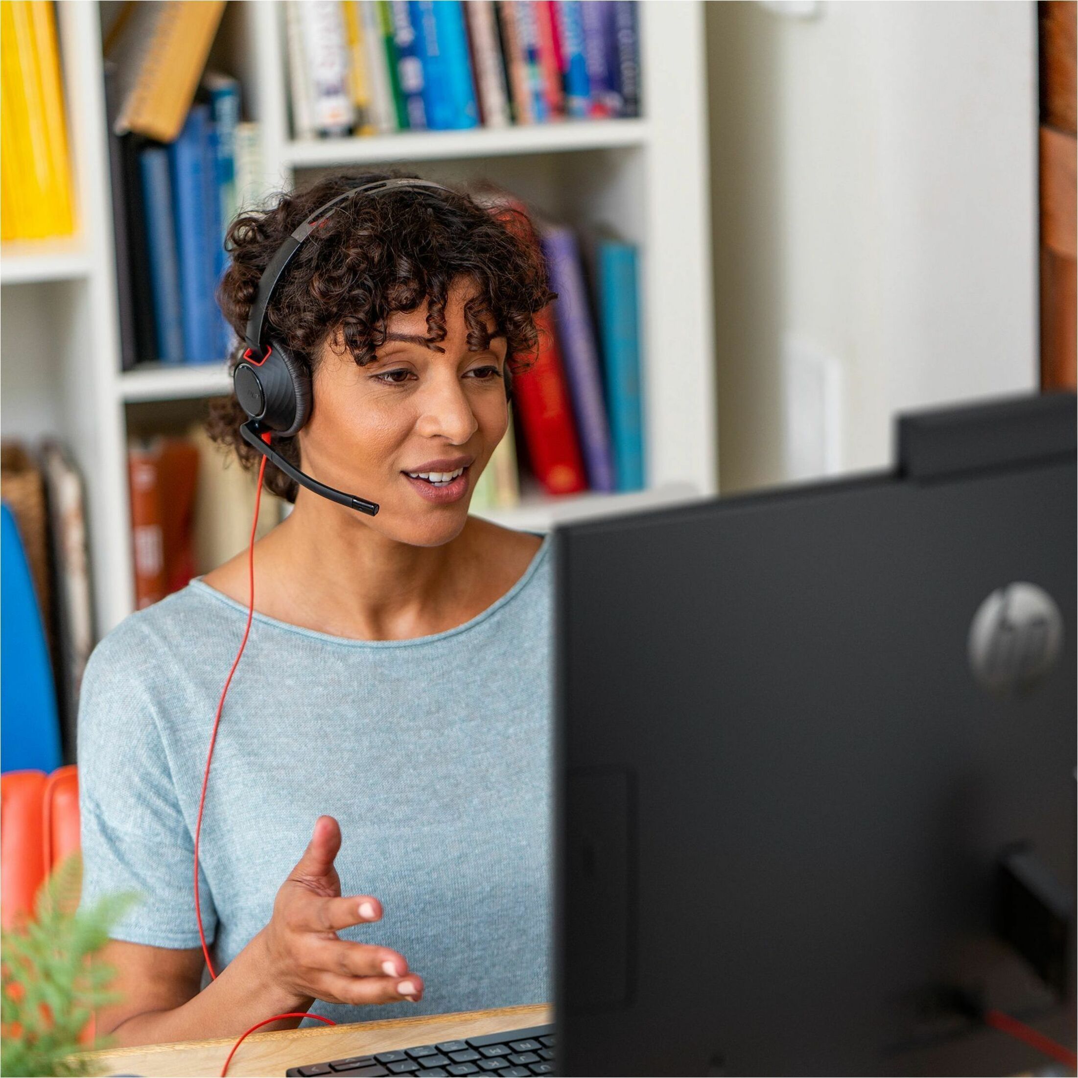 Poly Blackwire 5220 Stereo USB-A Headset TAA - Microsoft Teams Certification - Stereo - USB Type C, Mini-phone (3.5mm), USB Type A - Wired - 32 Ohm - 20 Hz to 20 kHz - On-ear, Over-the-head - Binaural - Supra-aural - 7.12 ft Cable - Noise Cancelling Microphone - Black - TAA Compliant — life style
