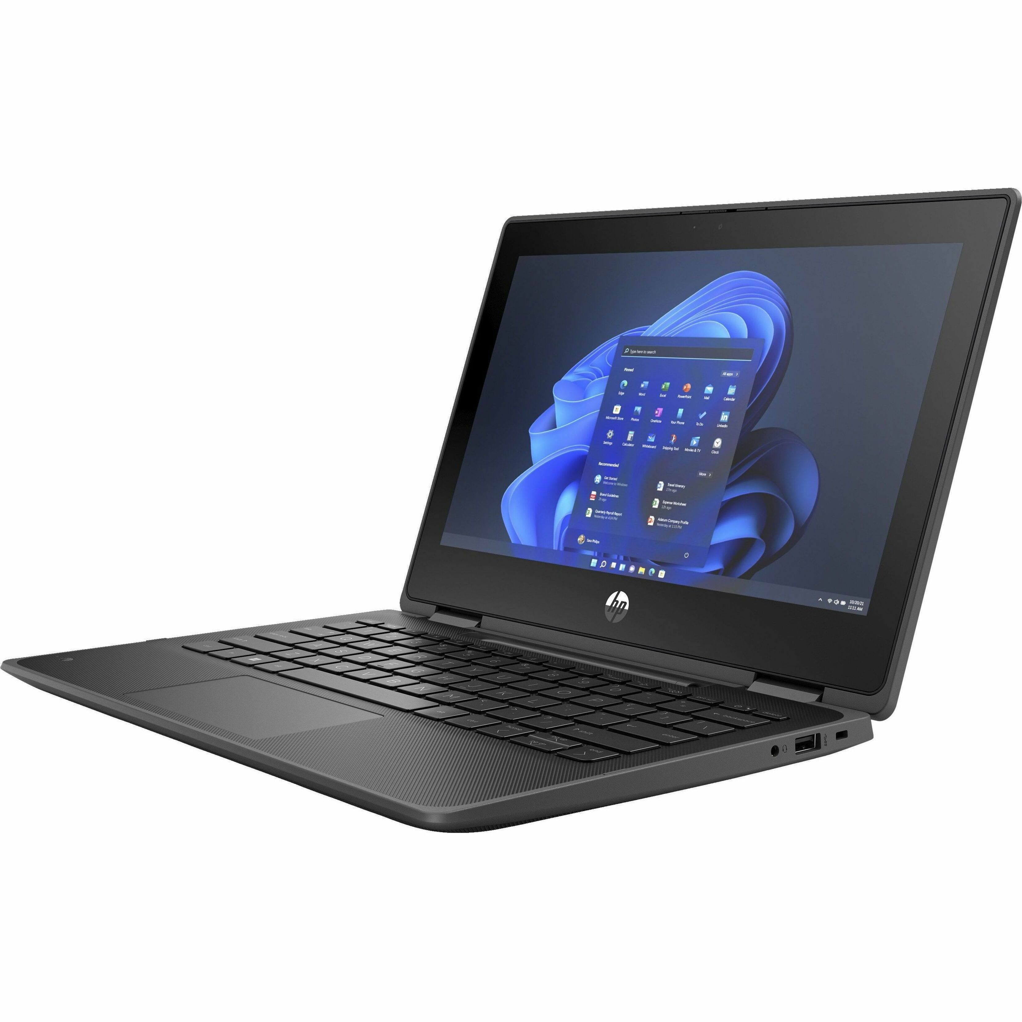 HP Pro x360 Fortis 11 G10 11" Touchscreen Convertible 2 in 1 Notebook - HD - 60 Hz - Intel Core i3 12th Gen i3-1210U - 8 GB - 128 GB SSD - Intel Chip - 1366 x 768 - BrightView - Front Camera/Webcam - IEEE 802.11ax Wireless LAN Standard — alternate image1