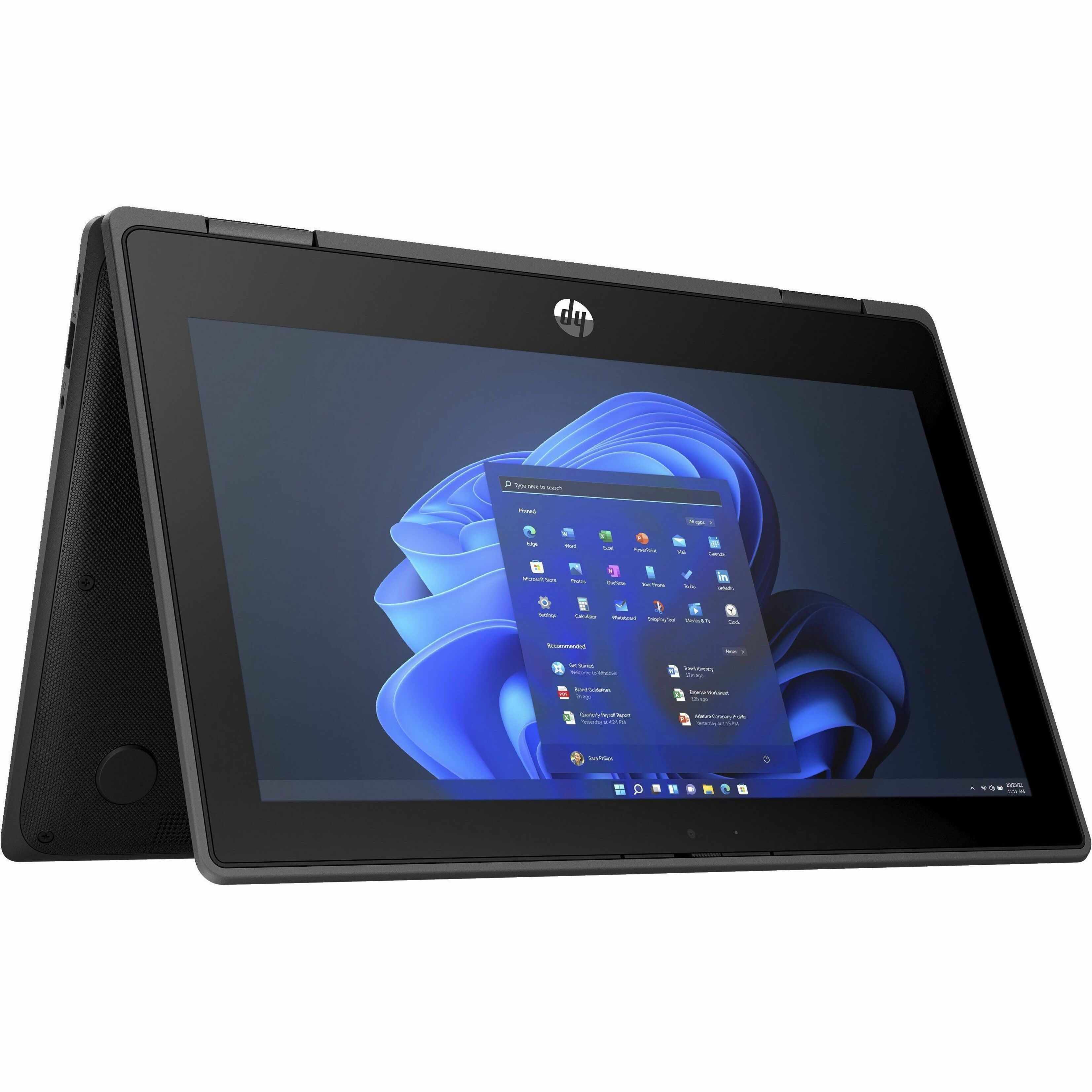 HP Pro x360 Fortis 11 G10 11" Touchscreen Convertible 2 in 1 Notebook - HD - 60 Hz - Intel Core i3 12th Gen i3-1210U - 8 GB - 128 GB SSD - Intel Chip - 1366 x 768 - BrightView - Front Camera/Webcam - IEEE 802.11ax Wireless LAN Standard — alternate image3