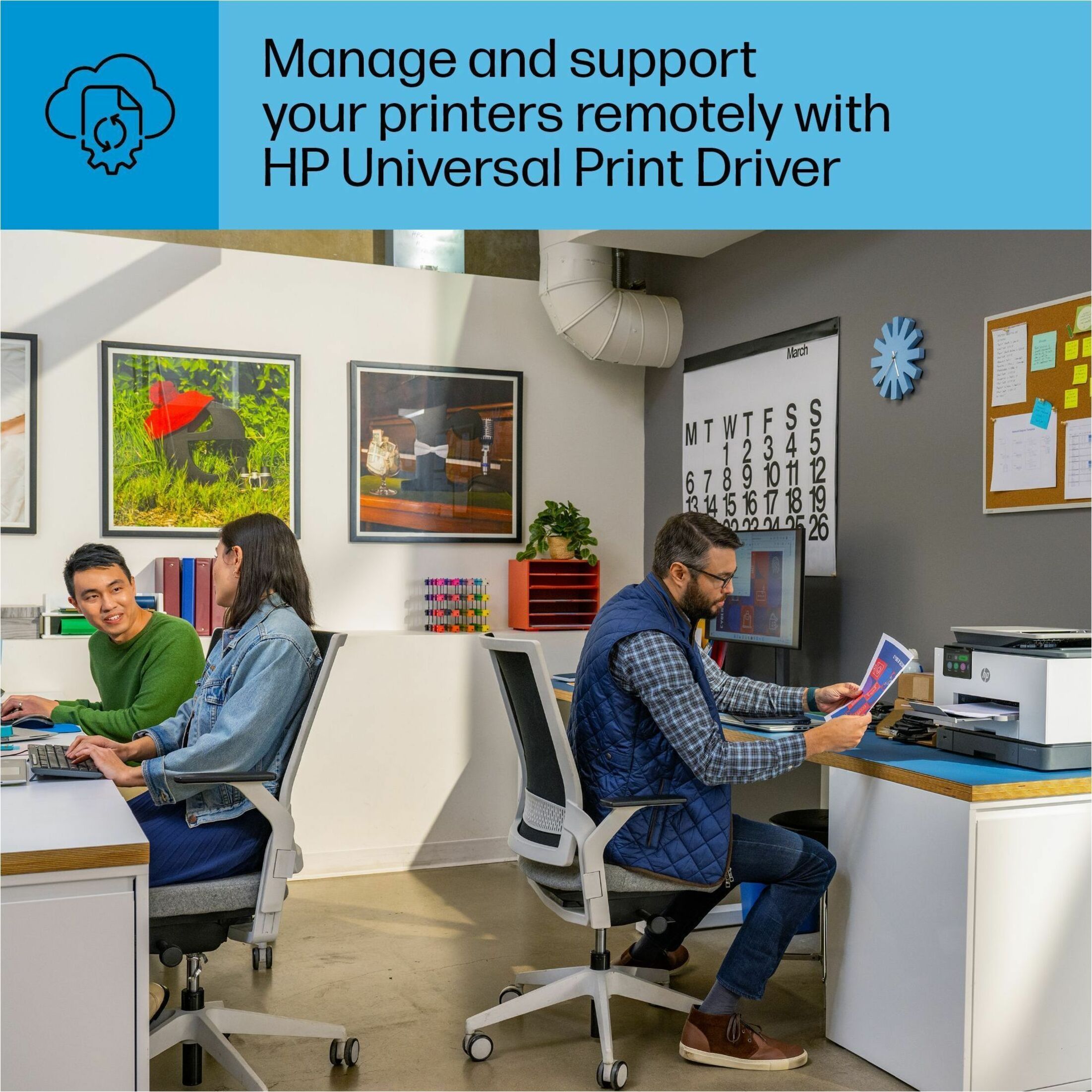 HP Officejet Pro 9130b Wired & Wireless Inkjet Multifunction Printer - Color - Cement - Copier/Fax/Printer/Scanner - 4800 x 1200 dpi Print - Automatic Duplex Print - Up to 30000 Pages Monthly - Flatbed, ADF Scanner - 1200 dpi Optical Scan - Color Fax - Ethernet - Wireless LAN - Apple AirPrint, Wi-Fi Direct, Mopria - USB - For Plain Paper Print — alternate image2