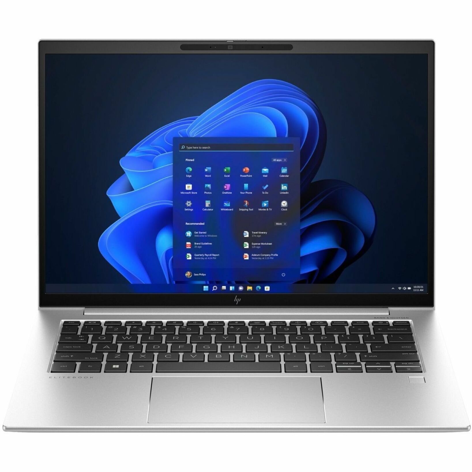 HP EliteBook 840 G10 14" Notebook - Intel Core i7 13th Gen i7-1365U - vPro Technology - 32 GB - 512 GB SSD - English (US) Keyboard - Intel Chip - Intel - IEEE 802.11ax Wireless LAN Standard — front