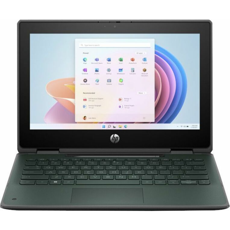 HP Pro x360 Fortis 11 G11 11.6" Touchscreen Convertible 2 in 1 Notebook - HD - 60 Hz - Intel N-Series N100 - 8 GB - 128 GB SSD - Intel Chip - 1366 x 768 - In-plane Switching (IPS) Technology, BrightView - IEEE 802.11ax Wireless LAN Standard