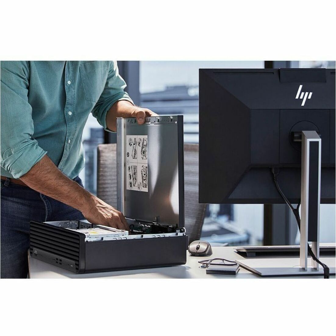 HP Elite 800 G9 Desktop Computer - Intel Core i7 13th Gen i7-13700 - 16 GB - 256 GB SSD - Small Form Factor - Intel Q670 Chip — alternate image1