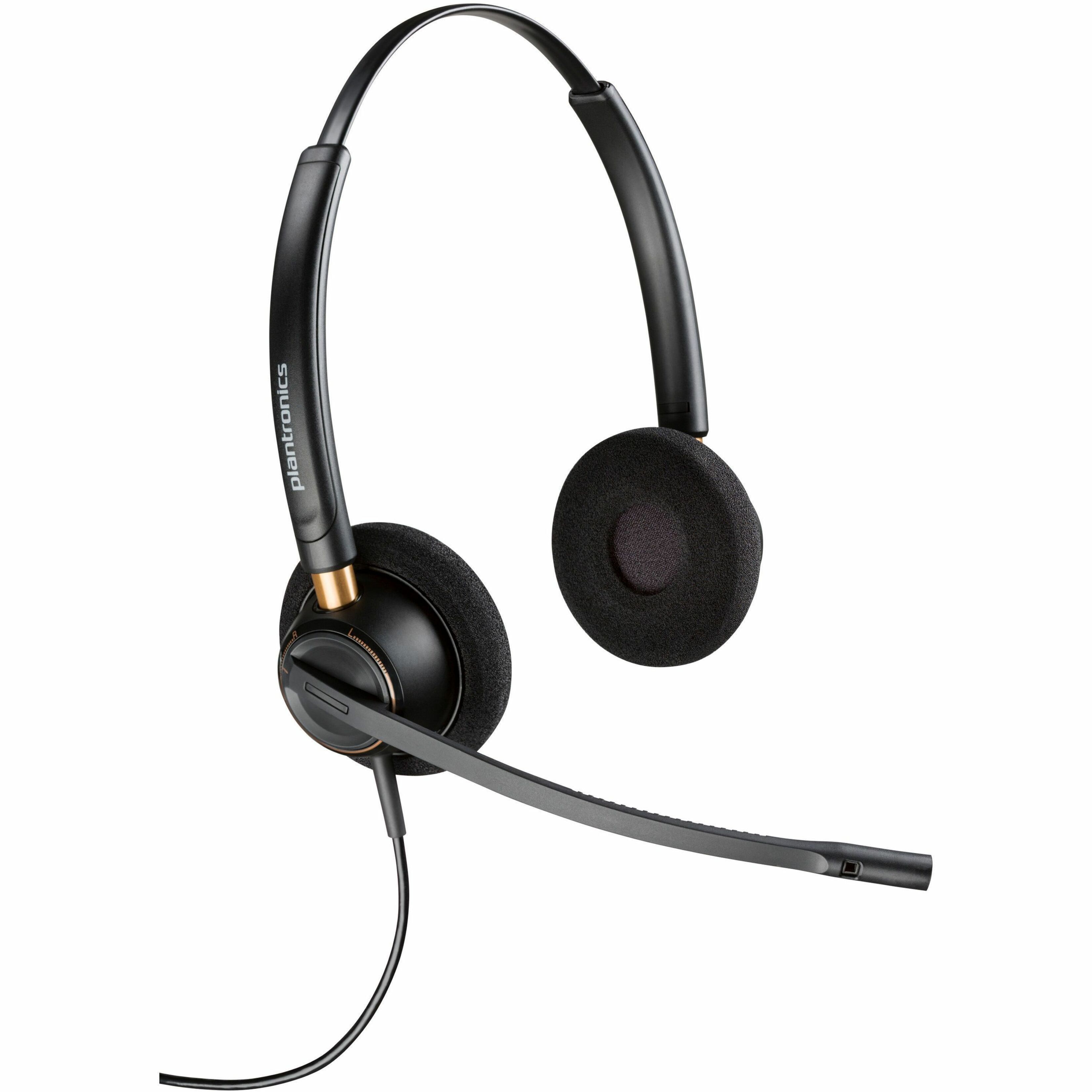 Poly EncorePro 520 with Quick Disconnect Binaural Headset TAA