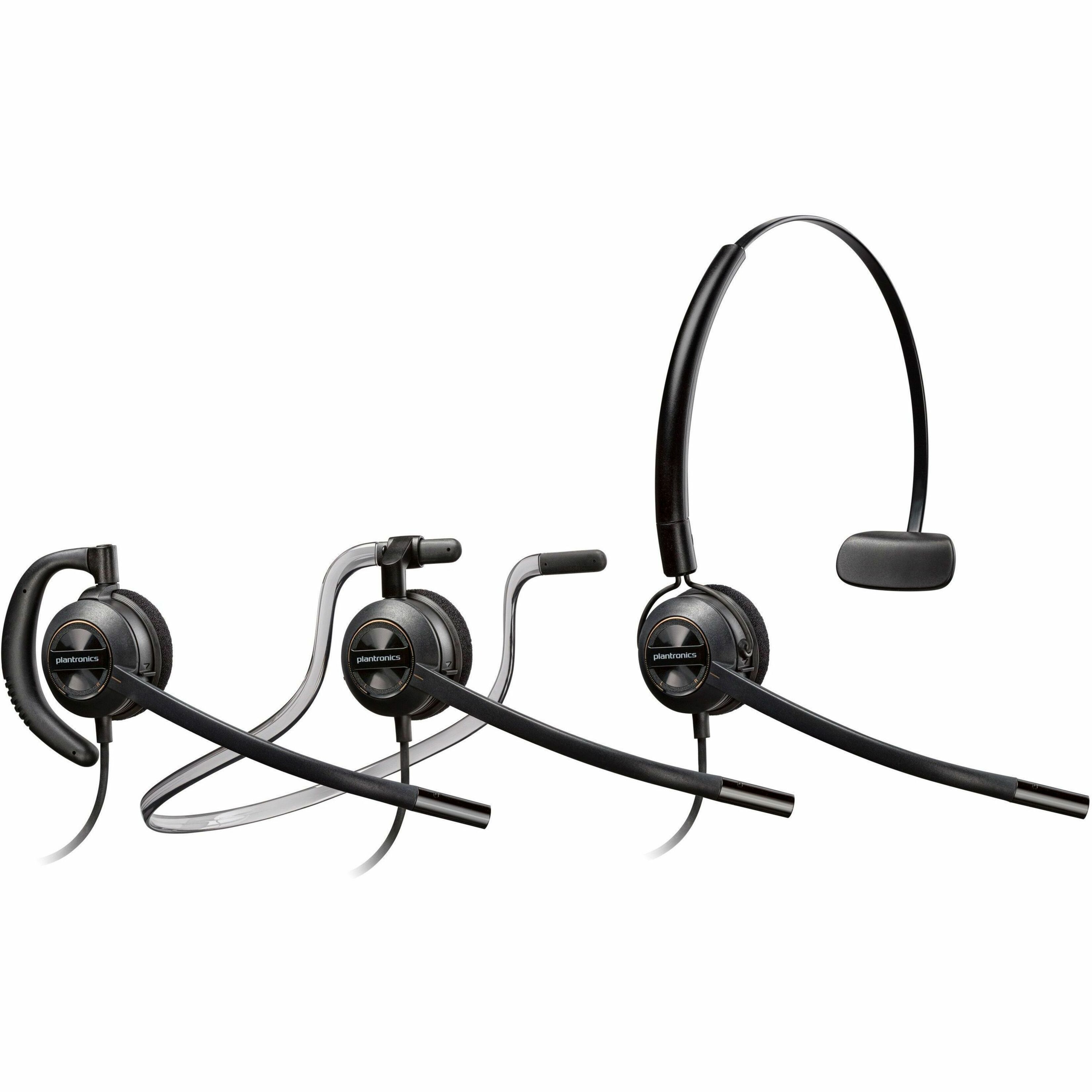 Poly EncorePro 540 with Quick Disconnect Convertible Headset TAA
