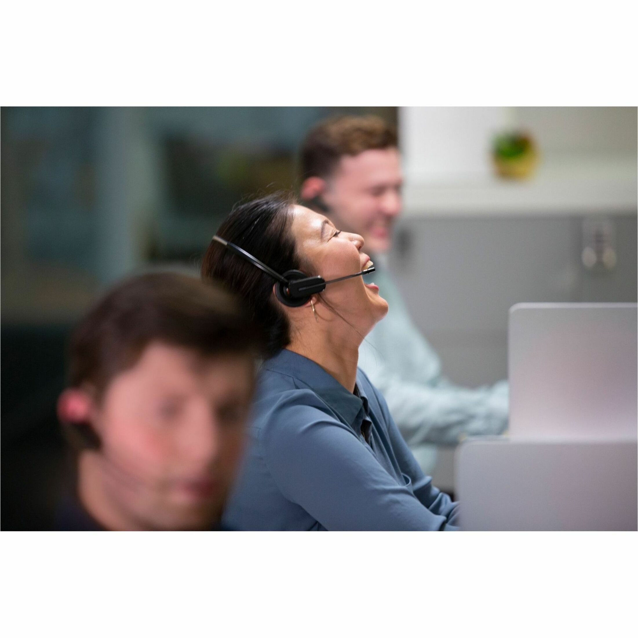 Poly Voyager 4245 Office Headset - Mono - Wireless - Bluetooth - 328 ft - 20 Hz to 20 kHz - On-ear - Monaural - Supra-aural - Noise Cancelling Microphone — life style