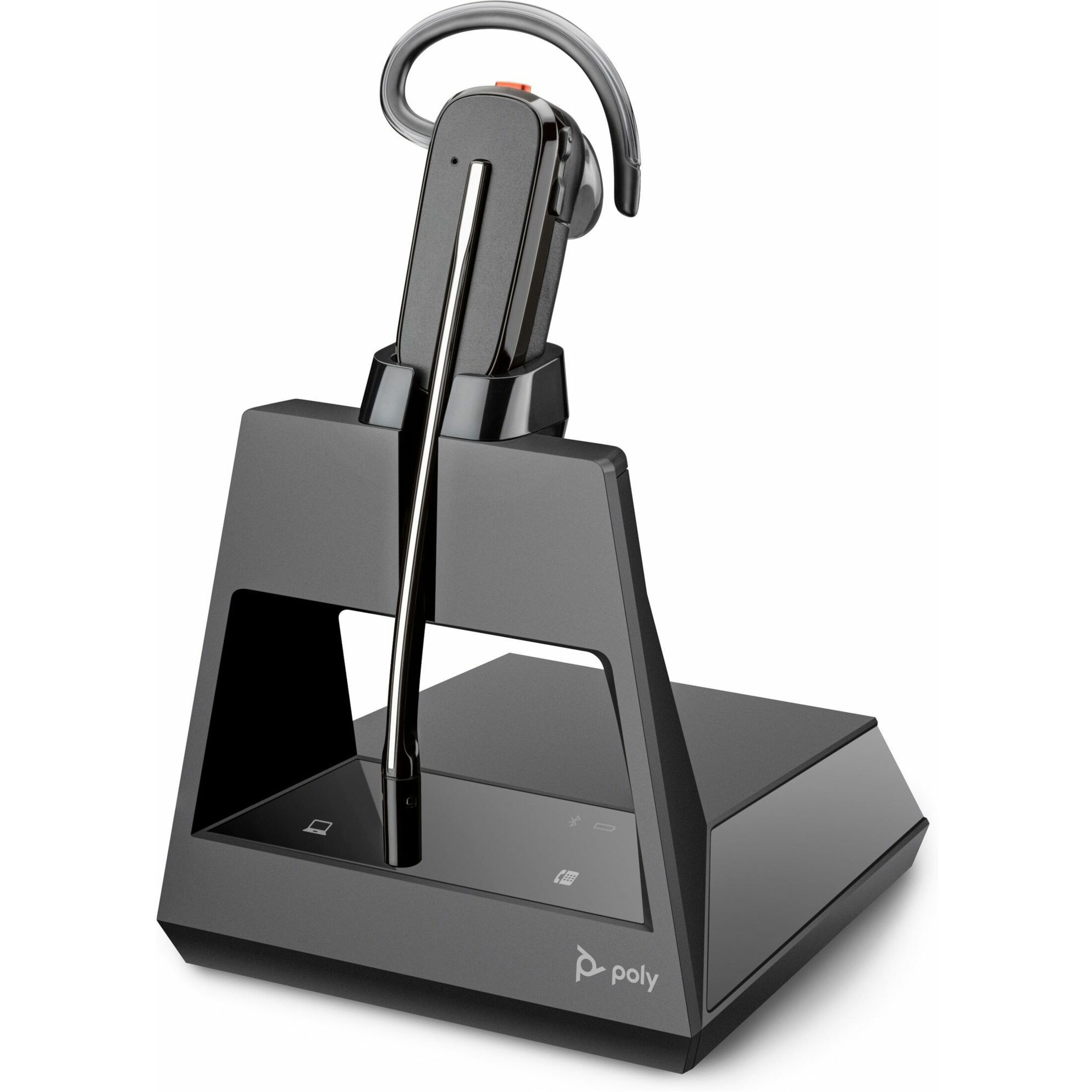 Poly Voyager 4245 Office Headset - Mono - Wireless - Bluetooth - 328 ft - 20 Hz to 20 kHz - On-ear - Monaural - Supra-aural - Noise Cancelling Microphone