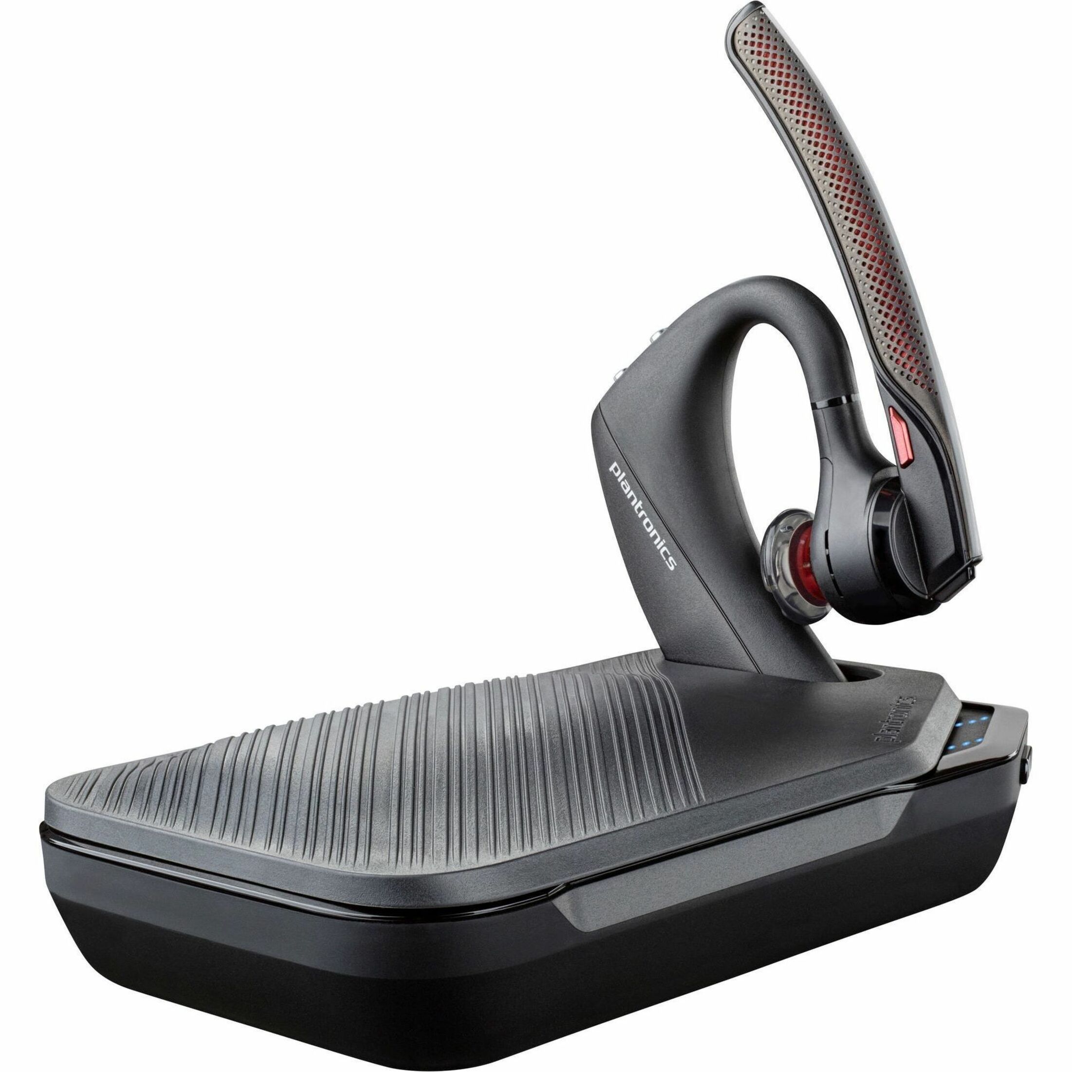 Poly Voyager 5200-M Office Headset +USB-A to Micro USB Cable TAA - Microsoft Teams Certification - Siri, Google Assistant - Mono - USB Type A, RJ-11 - Wired/Wireless - Bluetooth - 250 ft - 32 Ohm - 100 Hz to 20 kHz - Over-the-ear, Earbud, Behind-the-ear - Monaural - In-ear - 7.10 ft Cable - MEMS Technology, Omni-directional, Noise Cancelling Microphone - Black - TAA Compliant — alternate image4