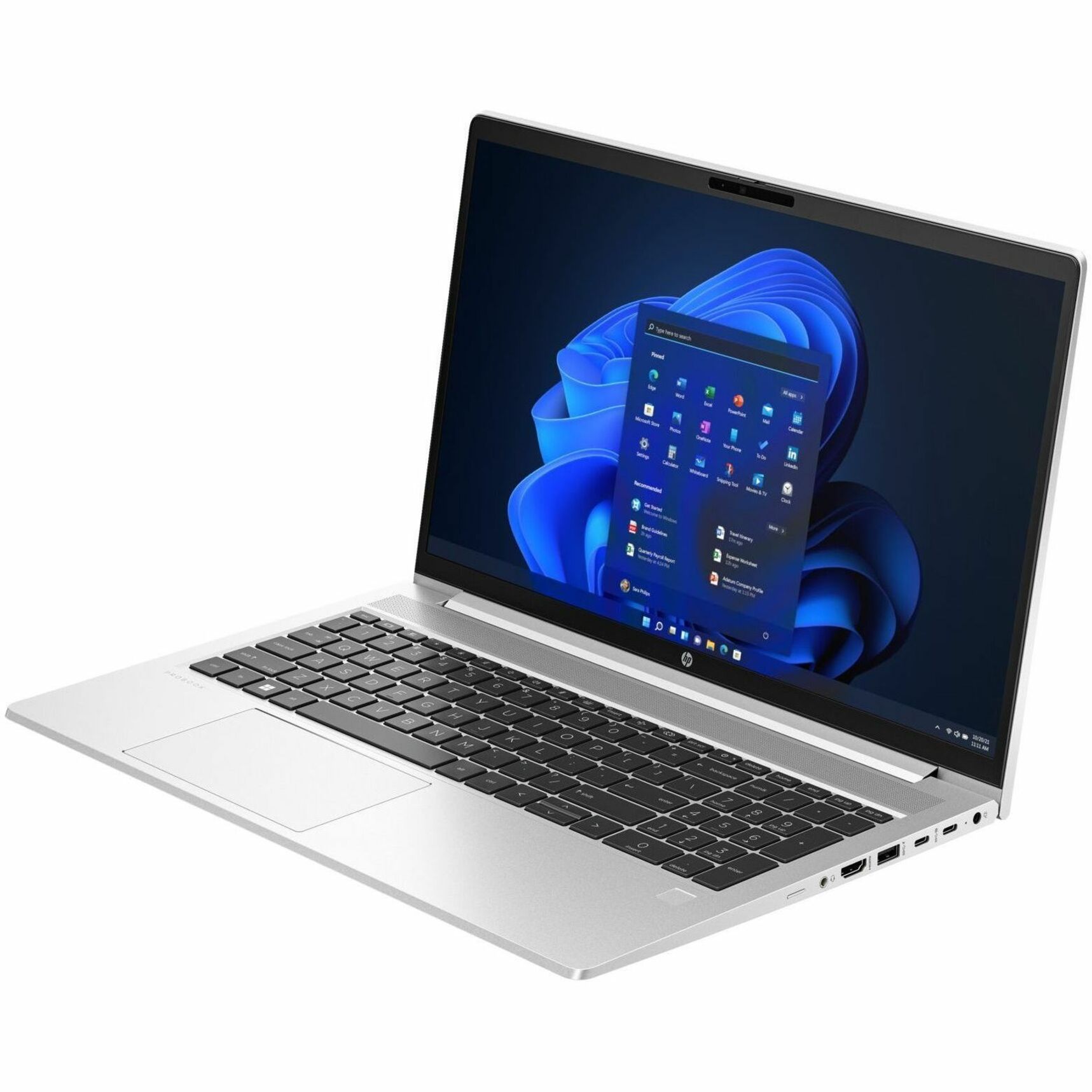 HP ProBook 450 G10 15.6" Notebook - Full HD - Intel Core i7 13th Gen i7-1355U - 32 GB - 1 TB SSD - Pike Silver - Intel Chip - 1920 x 1080 - Windows 11 Pro - Intel UHD Graphics - In-plane Switching (IPS) Technology - Front Camera/Webcam - IEEE 802.11ax Wireless LAN Standard — alternate image1