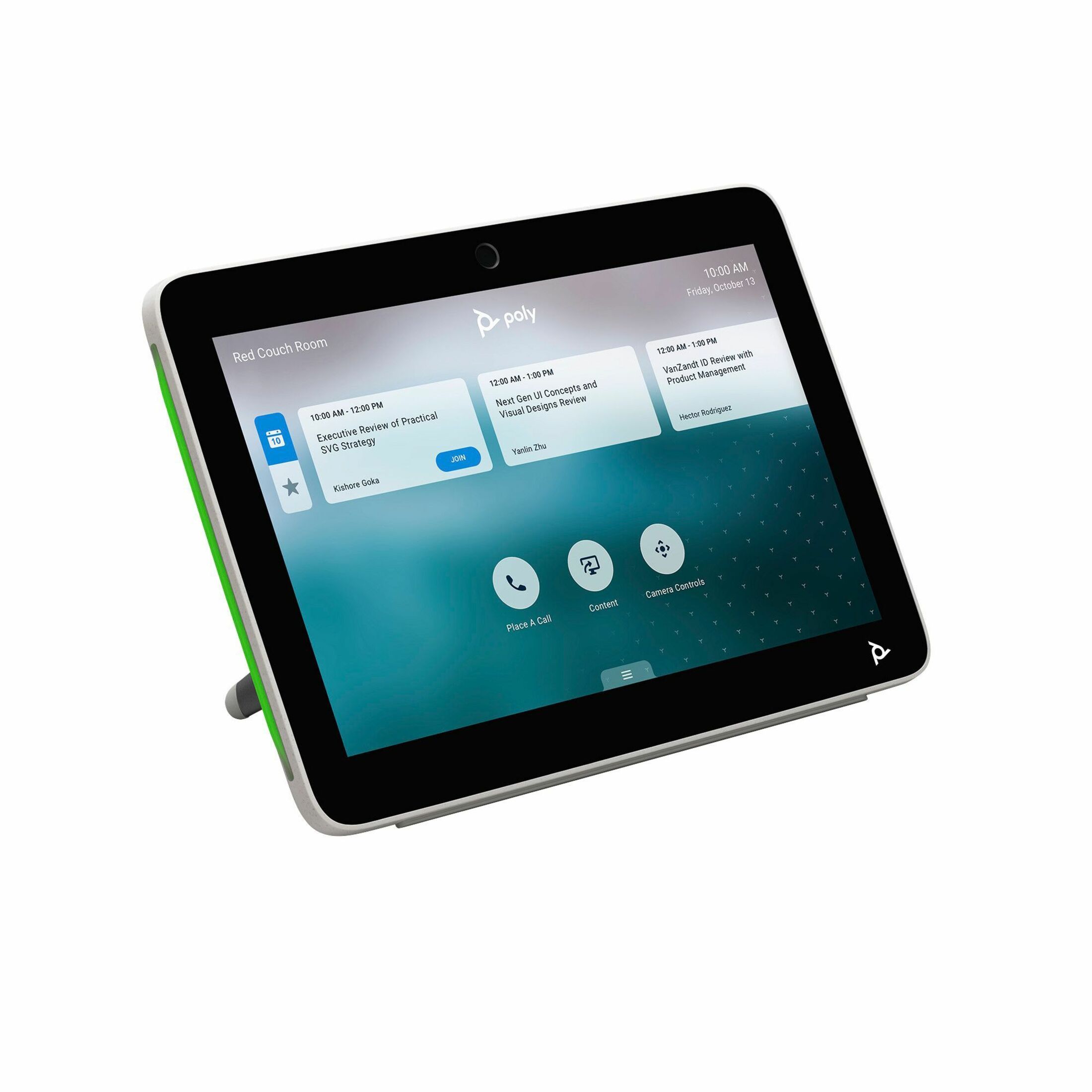Poly TC10 White Touch Controller GSA/TAA JITC - For Audio Conferencing, Video Conferencing, Meeting Space - 1 x Network (RJ-45) - Wall Mountable, Standalone, Tabletop - TAA Compliant