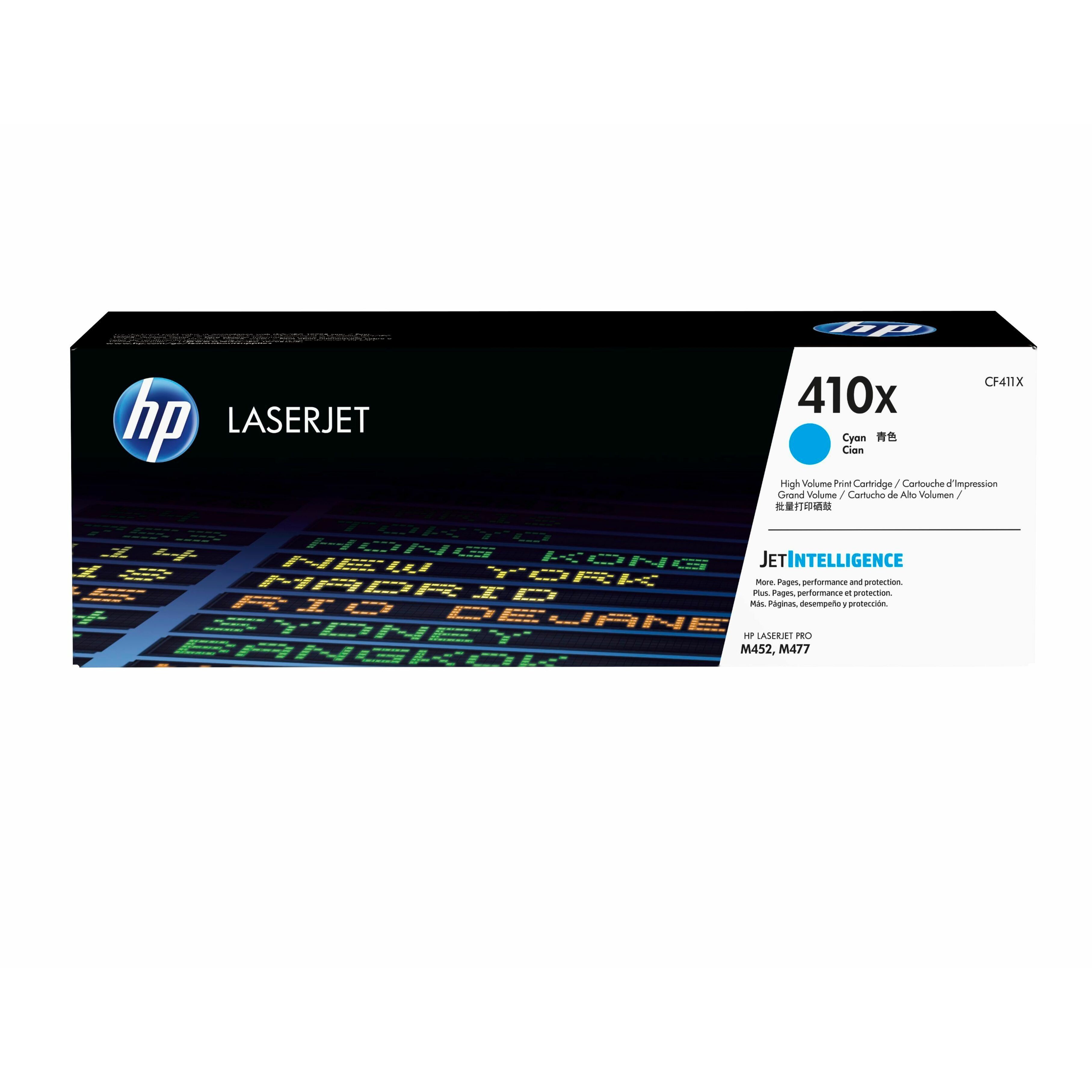 HP EvoCycle 410X Original High Yield Laser Toner Cartridge - Cyan - 1 Pack - 5000 Pages