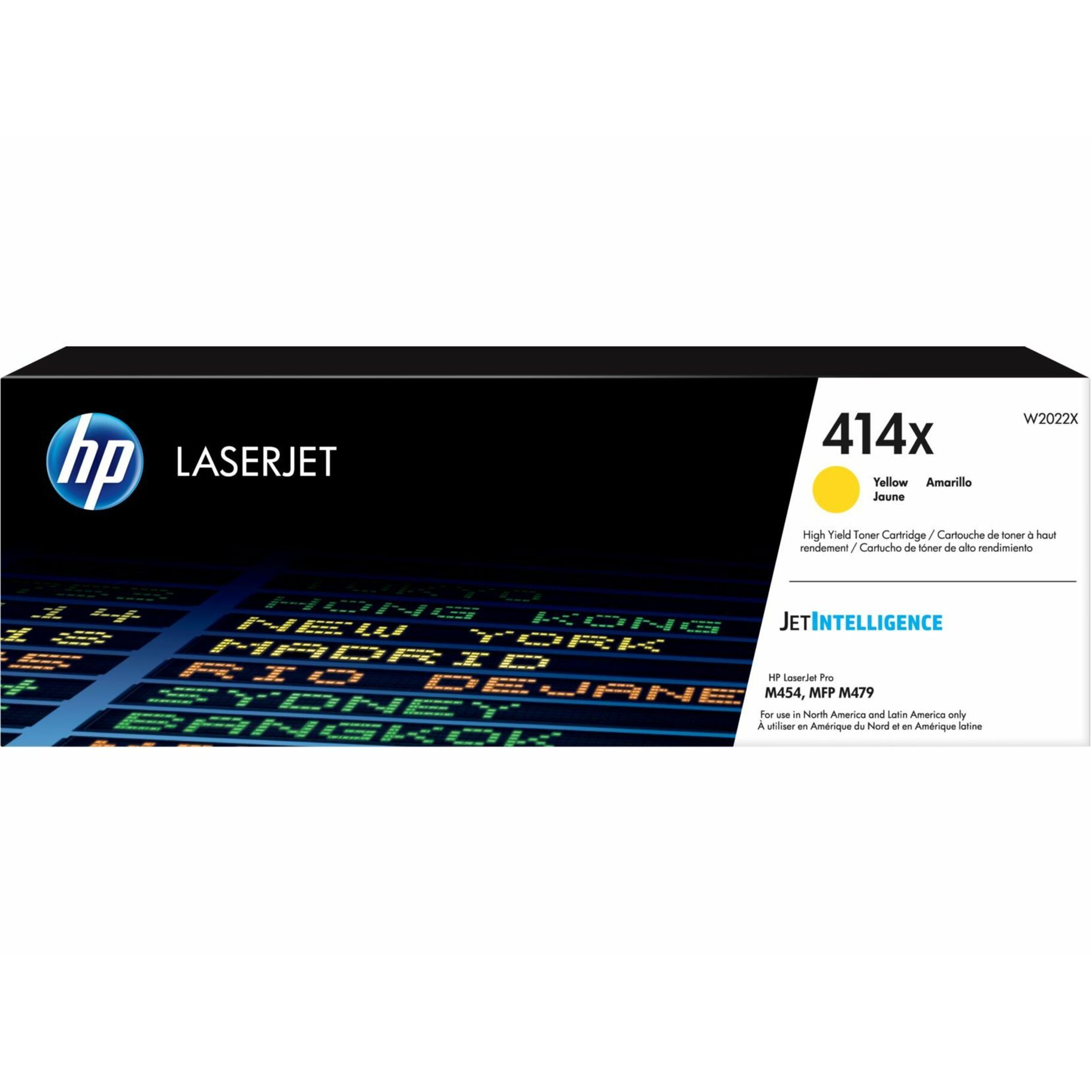 HP EvoCycle 414X Original High Yield Laser Toner Cartridge - Yellow - 1 Pack - 6000 Pages