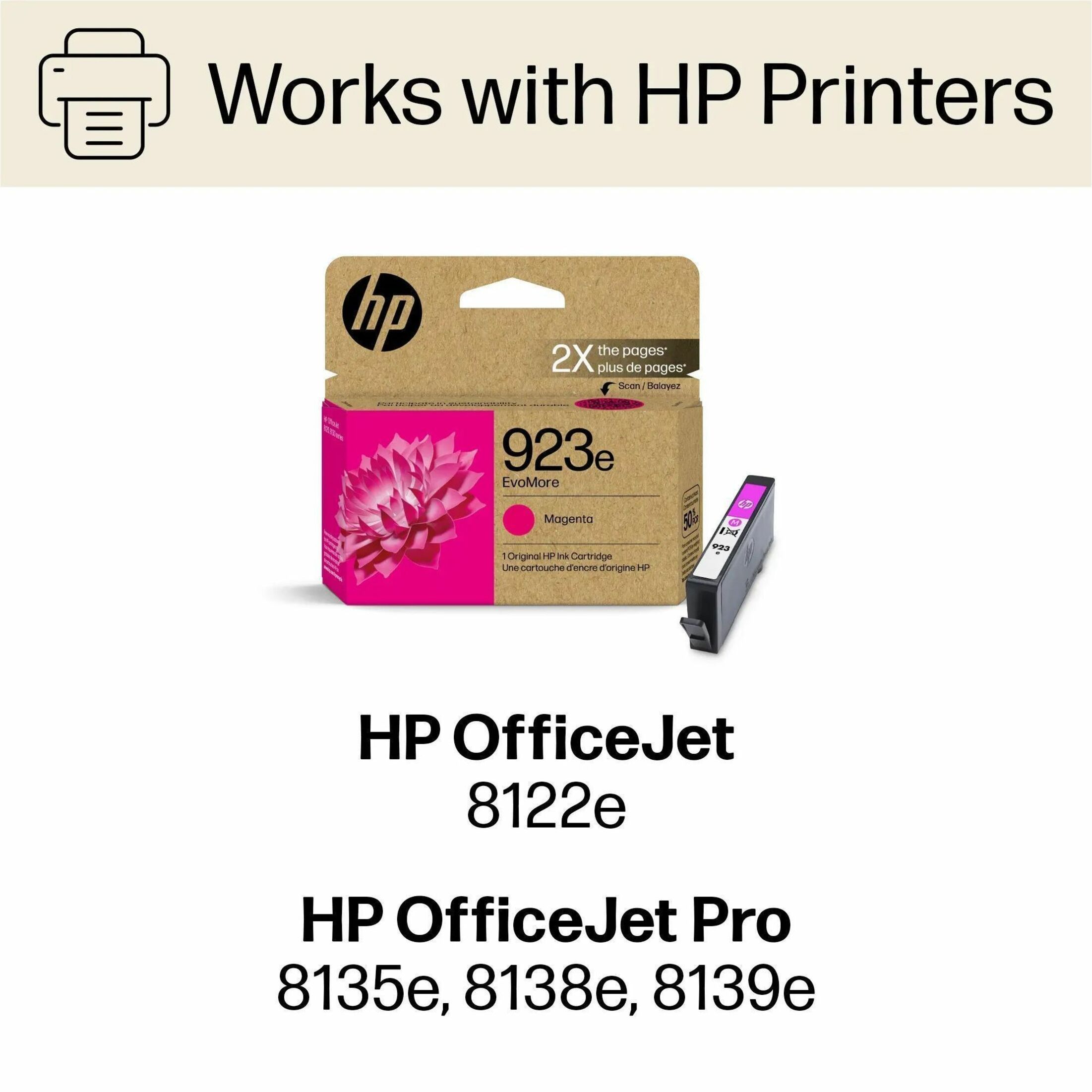 HP EvoMore 923e Original High Yield Inkjet Ink Cartridge - Magenta - 1 Each - 800 Pages — alternate image5