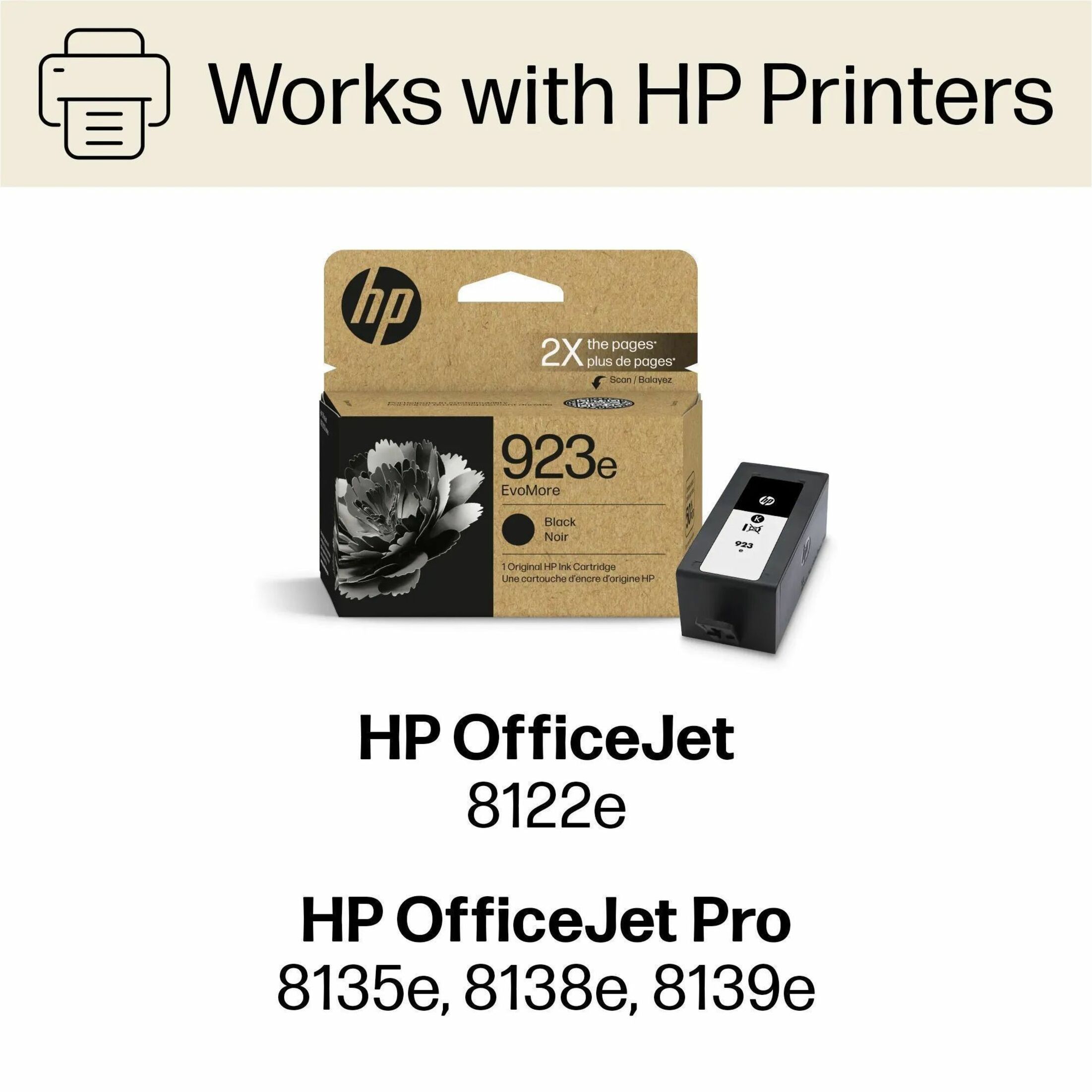 HP EvoMore 923e Original High Yield Inkjet Ink Cartridge - Black - 1 Each - 1000 Pages — alternate image5