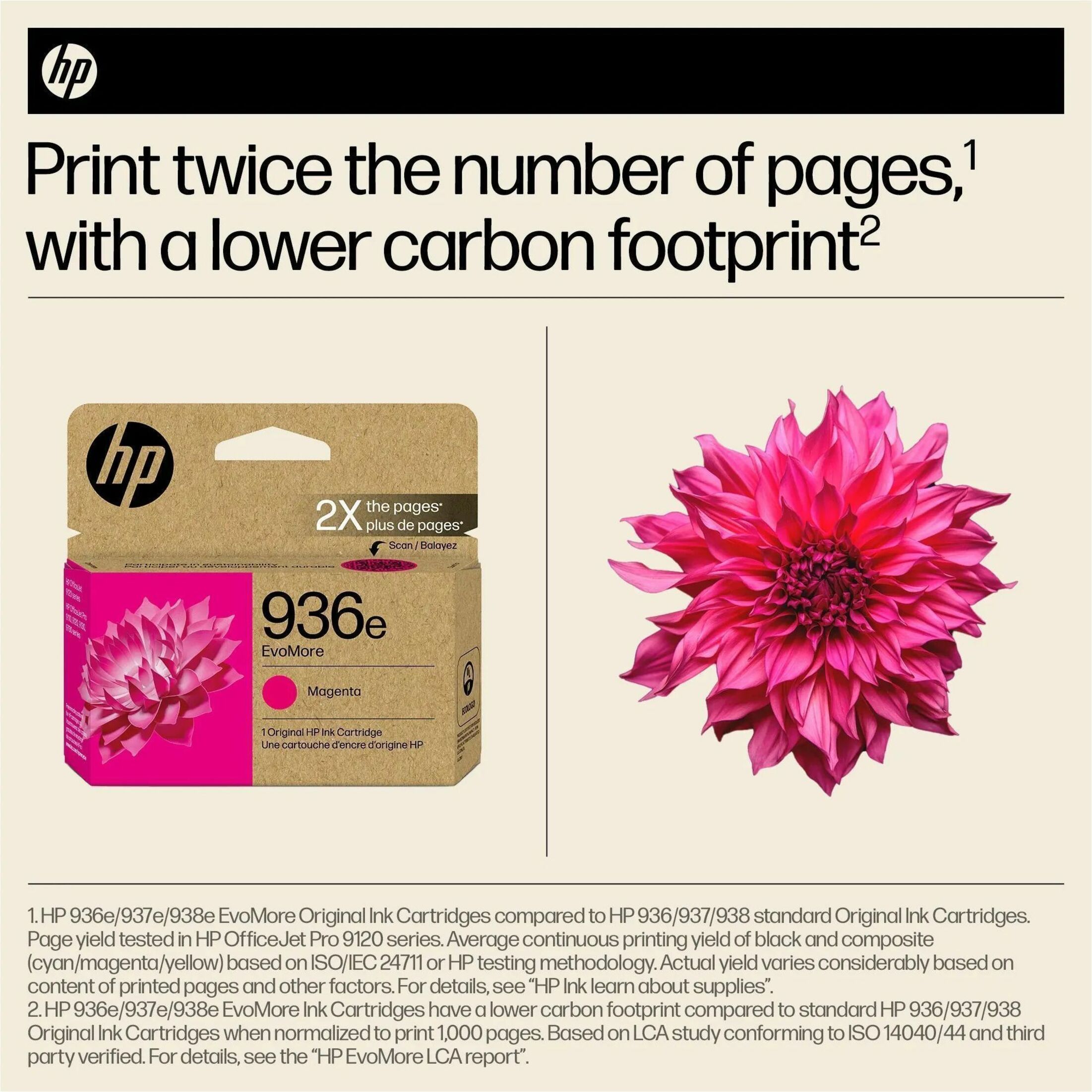 HP EvoMore 936e Original High Yield Inkjet Ink Cartridge - Magenta - 1 Each - 1650 Pages — alternate image2