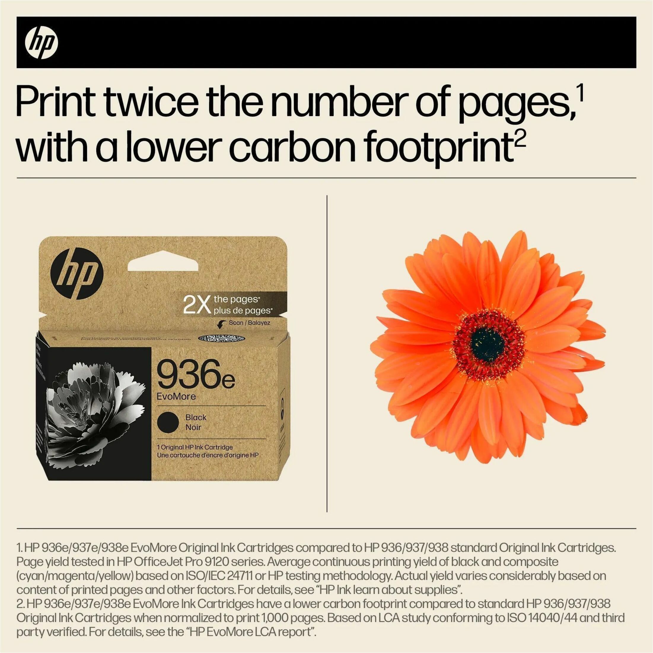 HP EvoMore 936e Original High Yield Inkjet Ink Cartridge - Black - 1 Each - 2500 Pages — alternate image2