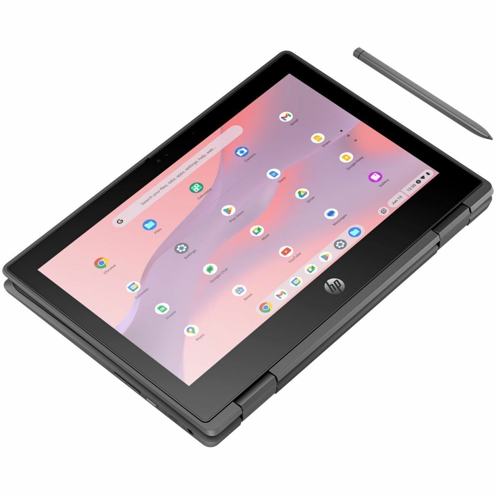 HP Fortis G5 11.6" Touchscreen Convertible 2 in 1 Chromebook - HD - Intel N-Series N100 - 8 GB - 64 GB Flash Memory - English Keyboard - Jack Black - Smart Buy - Intel Chip - 1366 x 768 - ChromeOS - Intel UHD Graphics - BrightView - Front Camera/Webcam - IEEE 802.11ax Wireless LAN Standard — alternate image2