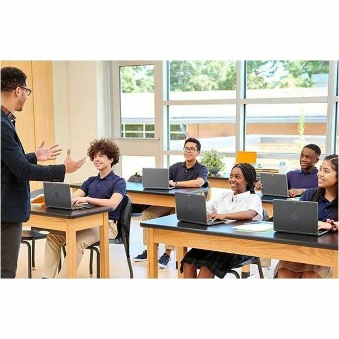 HP Fortis x360 G3 J 11.6" Touchscreen Convertible 2 in 1 Chromebook - HD - 60 Hz - Intel Celeron N5100 - 8 GB - 32 GB Flash Memory - Intel Chip - 1366 x 768 - ChromeOS - Intel UHD Graphics - In-plane Switching (IPS) Technology, BrightView - 11 Hours Battery Run Time - IEEE 802.11ax Wireless LAN Standard — alternate image1