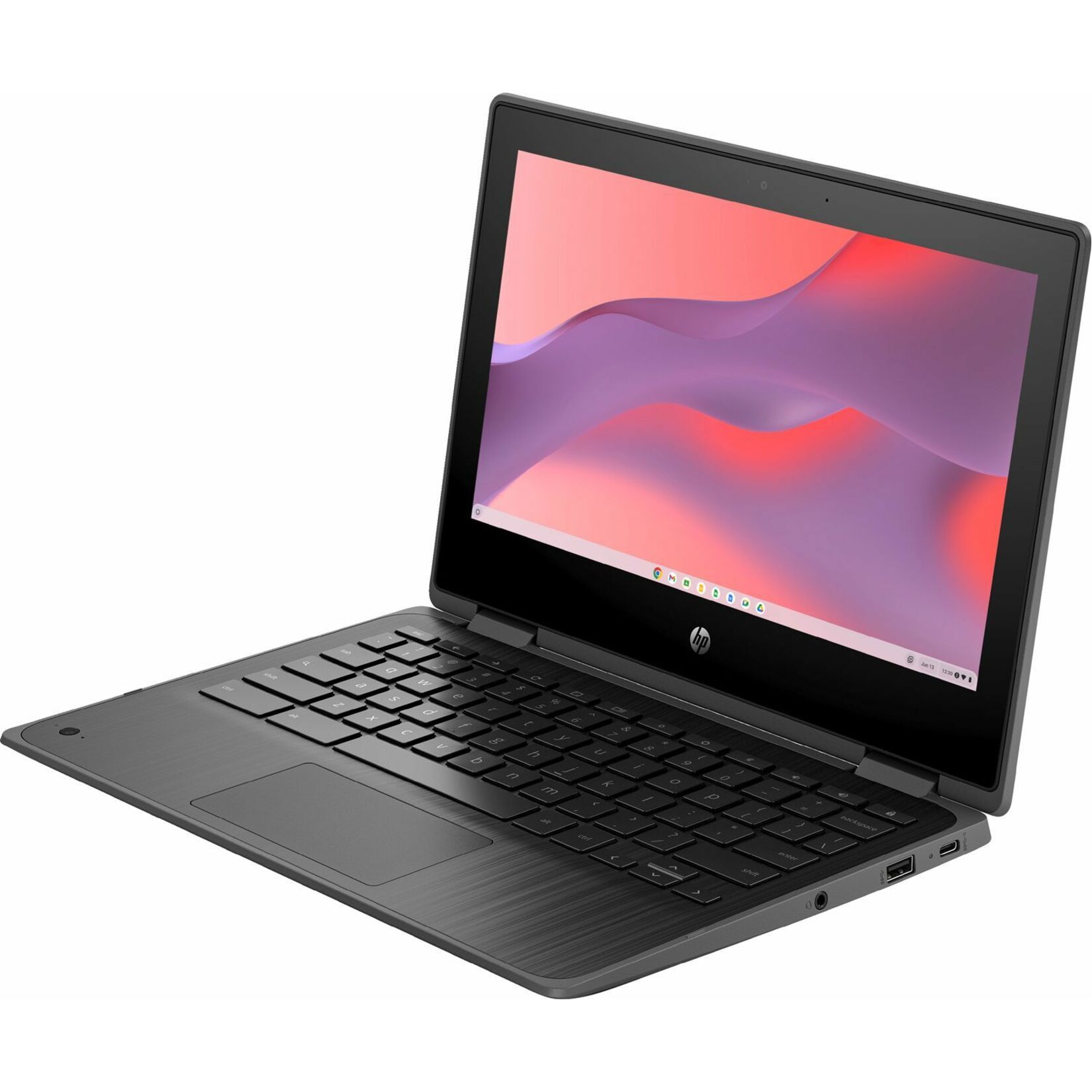 HP Pro x360 Fortis 11 G3 J 11.6" Touchscreen Convertible Chromebook - HD - 60 Hz - Intel Celeron N4500 - 8 GB - 64 GB Flash Memory - Jack Black - Intel Chip - 1366 x 768 - BrightView, In-plane Switching (IPS) Technology - Front Camera/Webcam - 11 Hours Battery Run Time - IEEE 802.11ax Wireless LAN Standard