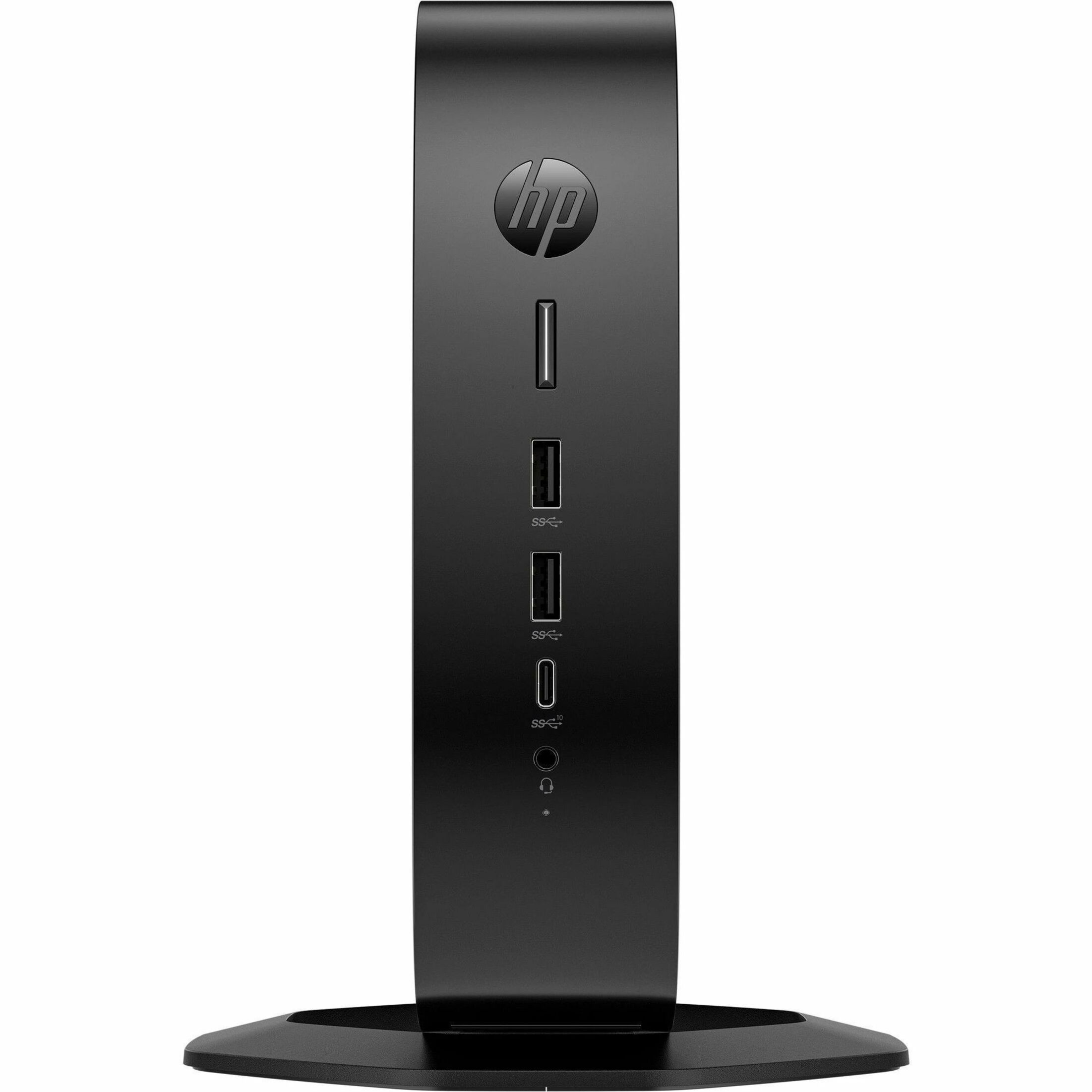 HP Elite t755 Thin Client Ryzen V2546 Hexa-core (6 Core) 3 GHz - TAA Compliant - AMD Chip - 16 GB RAM DDR4 SDRAM - DDR4-3200/PC4-25600 - 256 GB SSD - Gigabit Ethernet - Windows 10 IoT Enterprise - DisplayPort - Network (RJ-45) - 7 Total USB Port(s) - 2 USB 2.0 Port(s) - USB Type-C - 90 W — frontmaximum
