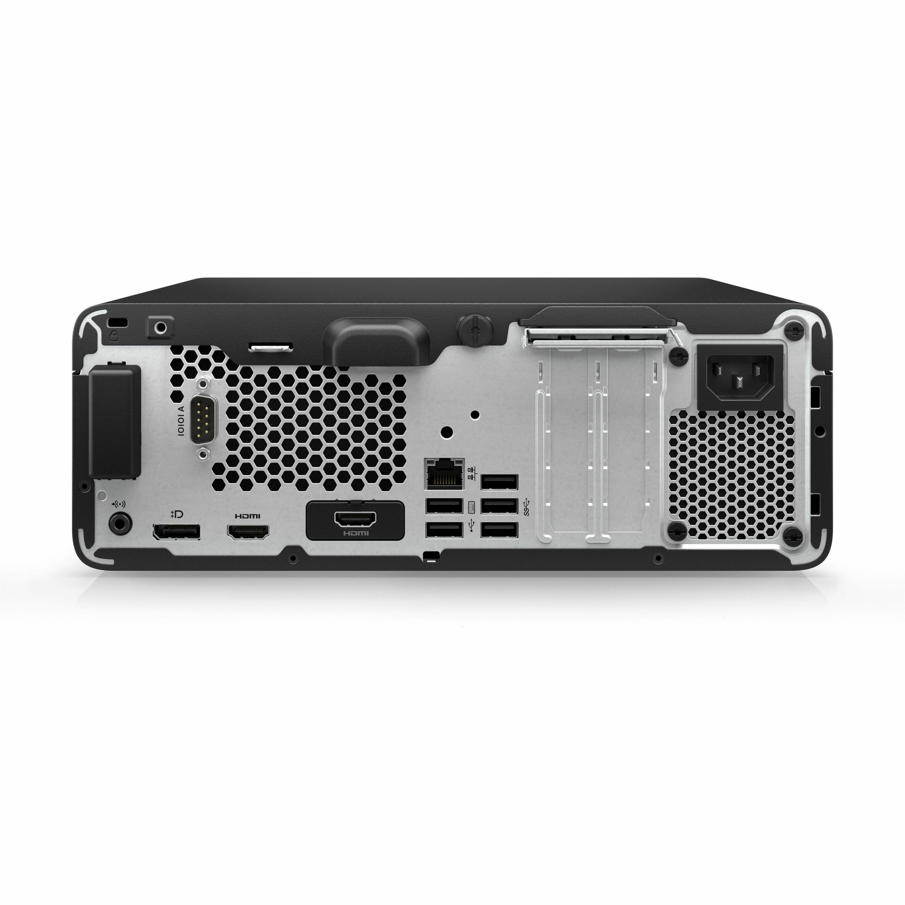 HP Pro SFF 400 G9 Desktop Computer - Intel Core i5 12th Gen i5-12500 - 16 GB - 256 GB SSD - Small Form Factor - Intel Q670 Chip - 240 W — rearmaximum