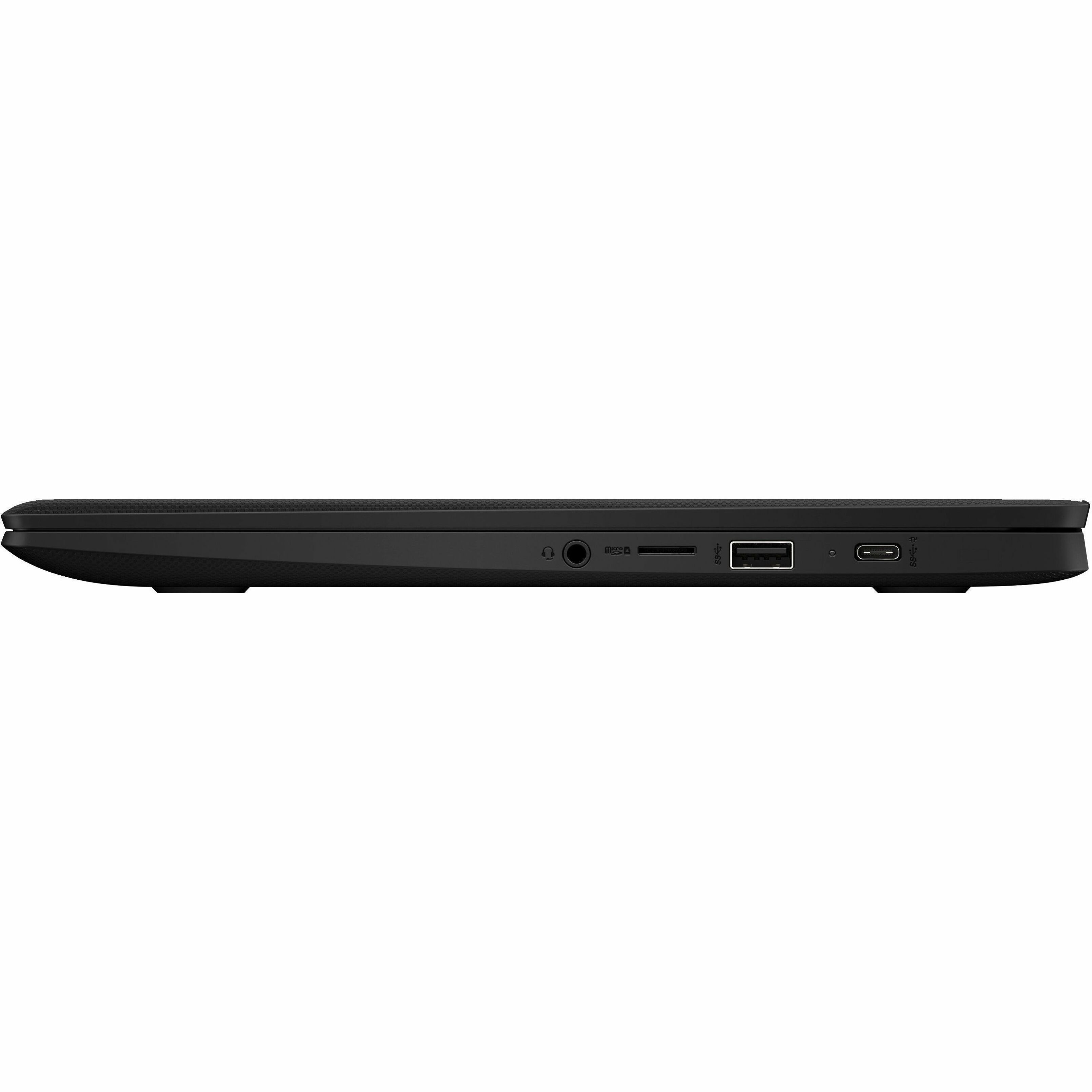 HP Chromebook 14 G7 14" Touchscreen Chromebook - HD - 60 Hz - Intel Celeron N4500 - 4 GB - 32 GB Flash Memory - Intel Chip - 1366 x 768 - ChromeOS - Front Camera/Webcam - 12.50 Hours Battery Run Time - IEEE 802.11ax Wireless LAN Standard — left