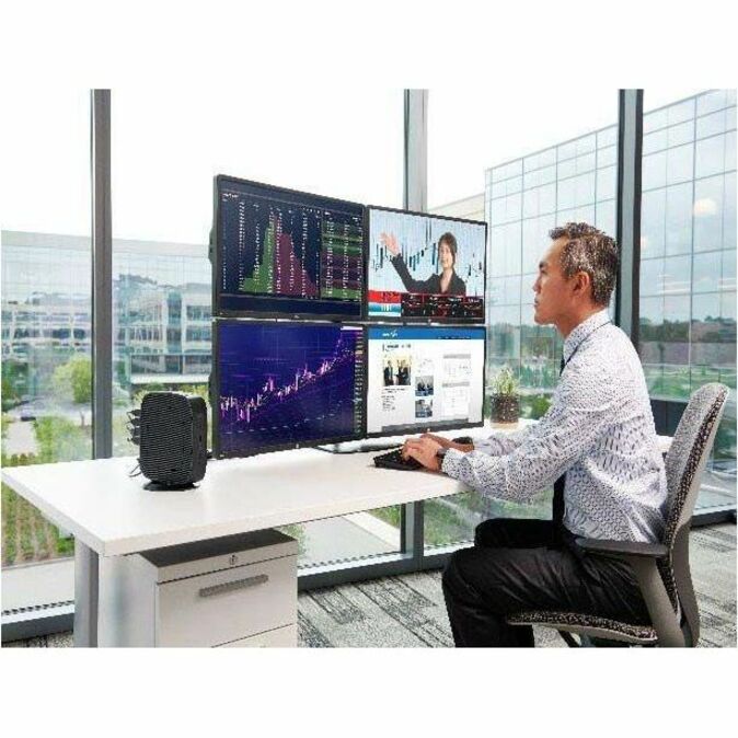 HP Elite t755 Thin Client Ryzen V2546 Hexa-core (6 Core) 3 GHz - TAA Compliant - AMD Chip - 8 GB RAM DDR4 SDRAM - DDR4-3200/PC4-25600 - 256 GB SSD - Gigabit Ethernet - Windows 10 IoT Enterprise - IEEE 802.11ax - Bluetooth 5.3 - DisplayPort - Network (RJ-45) - 7 Total USB Port(s) - 2 USB 2.0 Port(s) - USB Type-C - 90 W — alternate image2