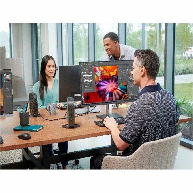 HP Elite t755 Thin Client Ryzen V2546 Hexa-core (6 Core) 3 GHz - TAA Compliant - AMD Chip - 8 GB RAM DDR4 SDRAM - DDR4-3200/PC4-25600 - 256 GB SSD - Gigabit Ethernet - Windows 10 IoT Enterprise - IEEE 802.11ax - Bluetooth 5.3 - DisplayPort - Network (RJ-45) - 7 Total USB Port(s) - 2 USB 2.0 Port(s) - USB Type-C - 90 W — alternate image3