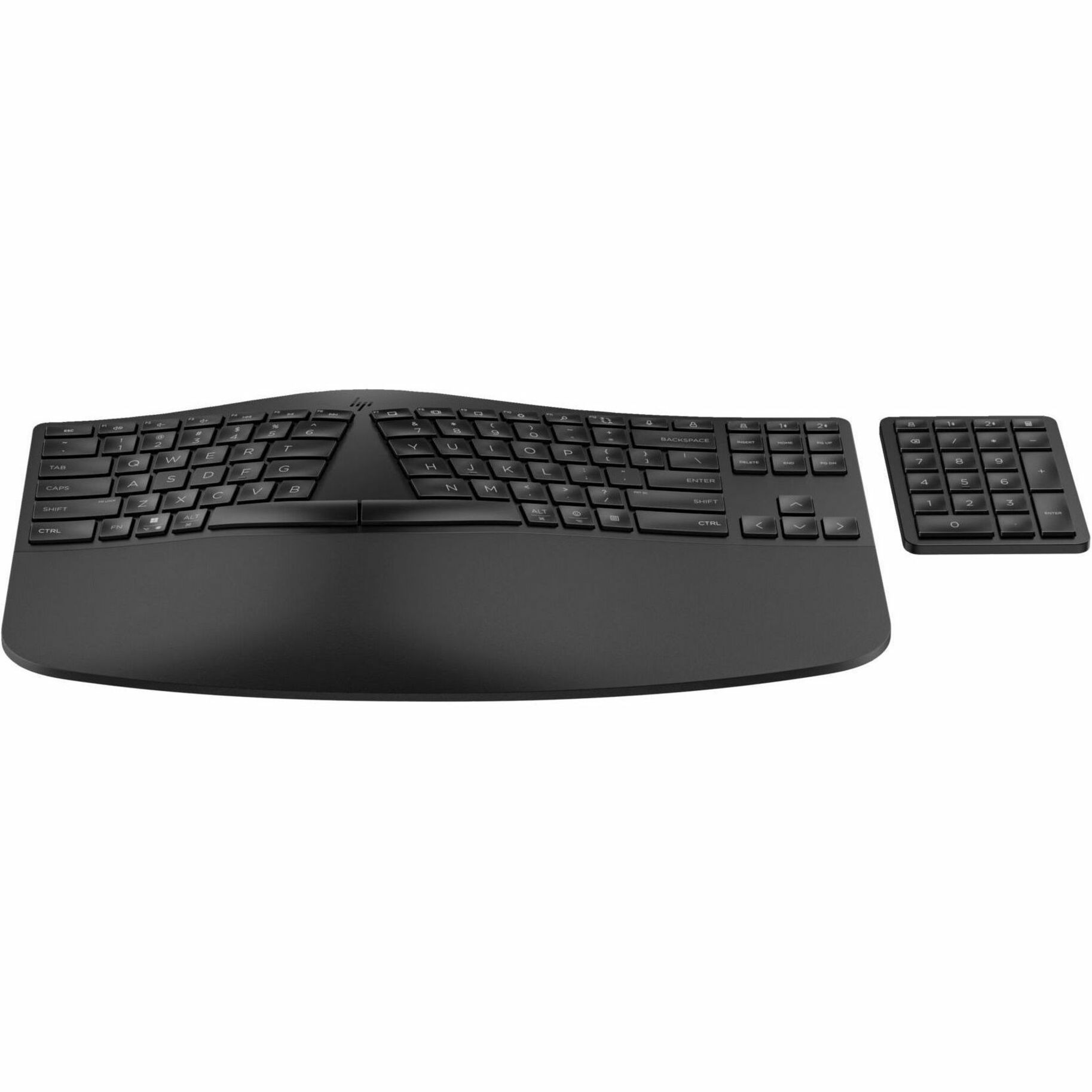 HP 965 Keyboard - Wireless Connectivity - Bluetooth - 33 ft - USB Type A Interface - Dictation, Language Switch Hot Key(s) - Windows 10, Windows 11, Mac OS, ChromeOS - English (US) - Notebook - PC, Mac - Scissors Keyswitch - AA Battery Size Supported - Black — alternate image2