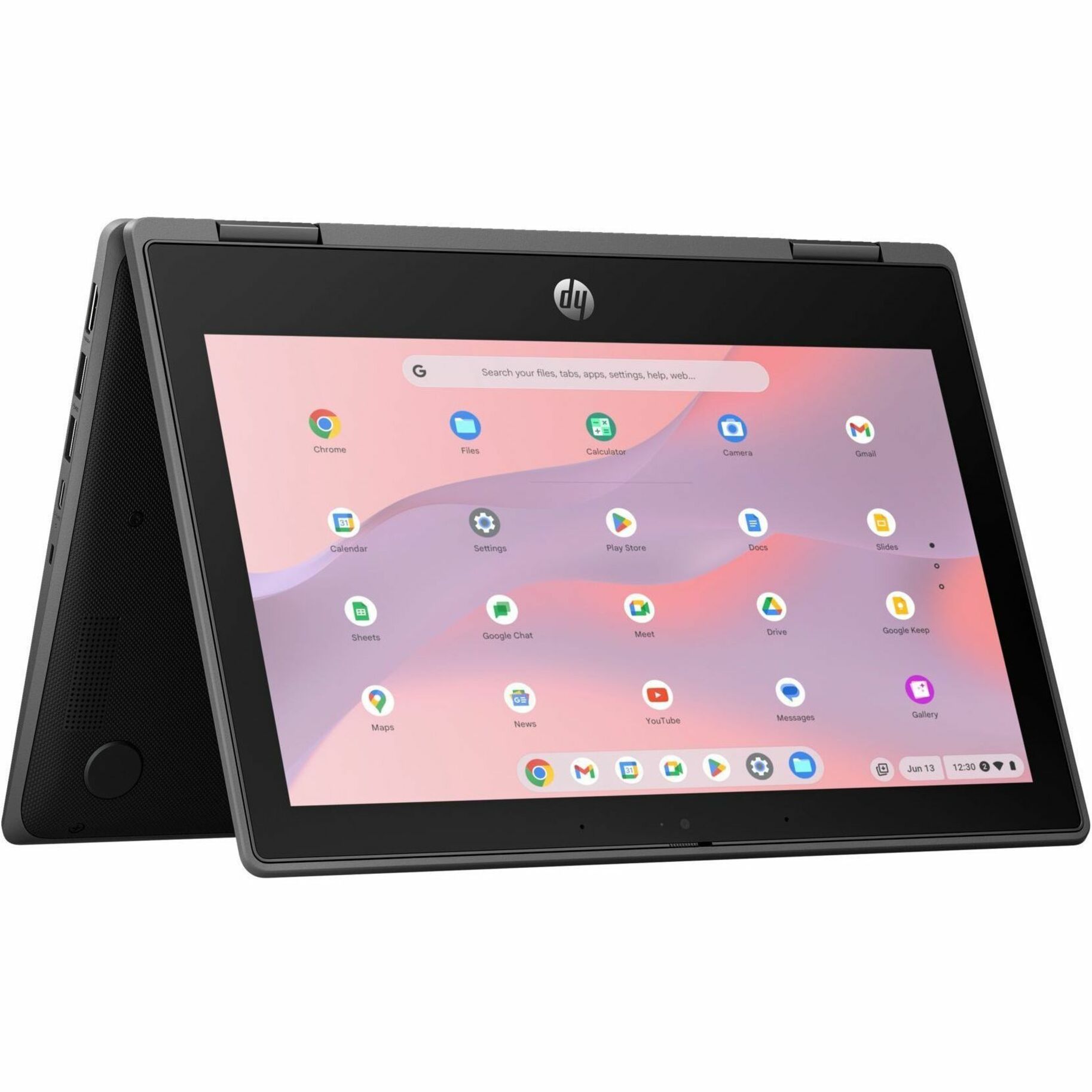 HP Fortis G5 11.6" Touchscreen Convertible 2 in 1 Chromebook - HD - Intel N-Series N100 - 8 GB - 64 GB SSD - Jack Black - Intel Chip - 1366 x 768 - ChromeOS - BrightView - Front Camera/Webcam - IEEE 802.11ax Wireless LAN Standard — alternate image3
