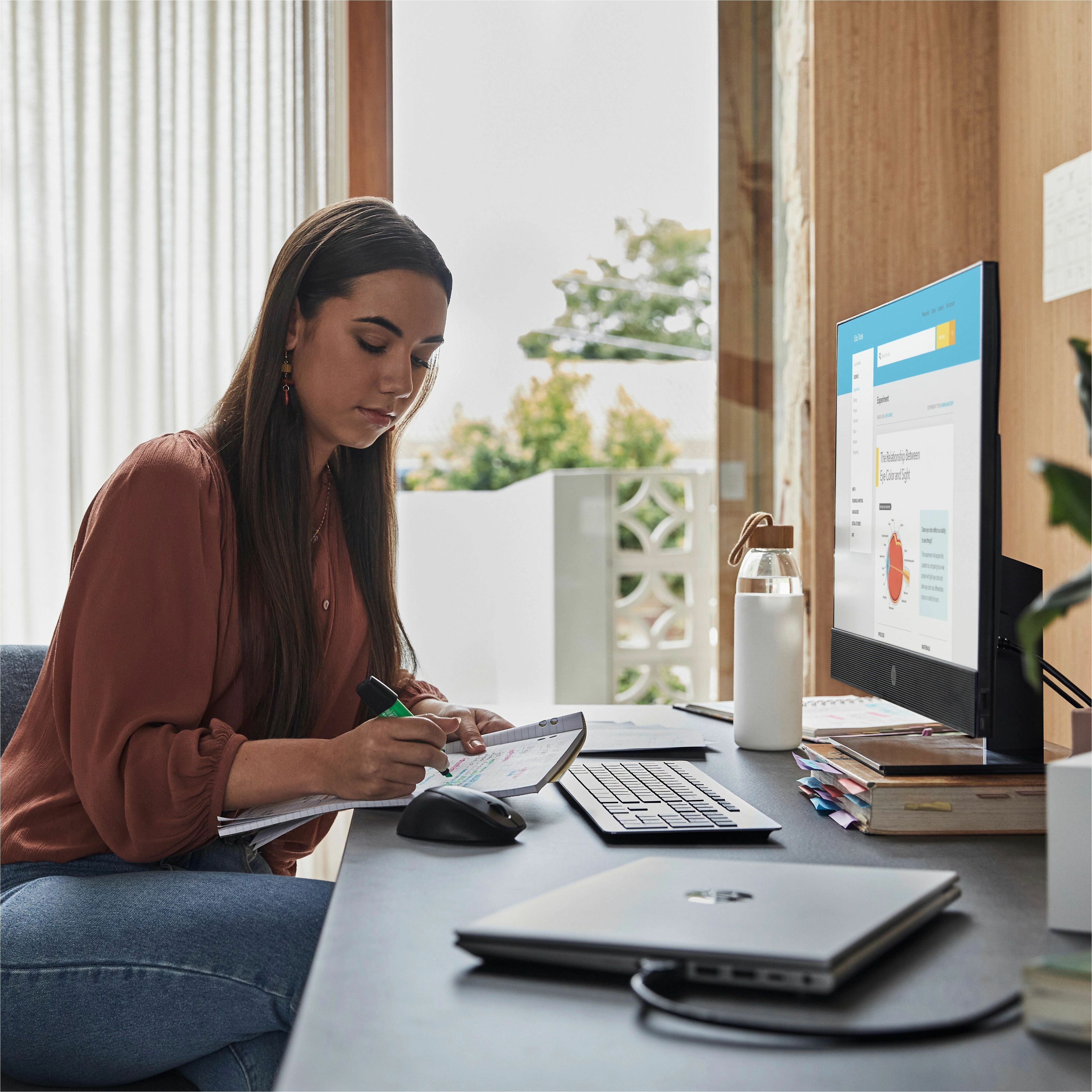 HP ProOne 440 G9 All-in-One Computer - Intel Core i5 12th Gen i5-12500 - 16 GB - 512 GB SSD - 23.8" Full HD - Desktop - Intel Q670 Chip - 1920 x 1080 — life style
